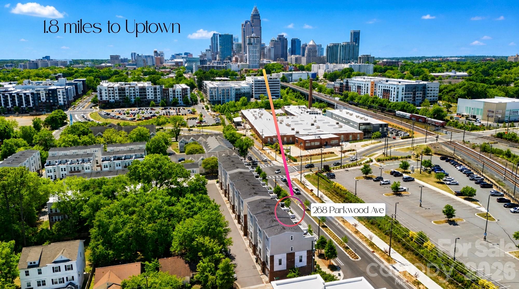 Townhouse at 268 Parkwood Avenue, Charlotte, photo 45 of 48
