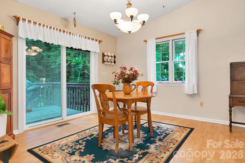 Dining Room - 239 Three Mile Knob Road, Pisgah Forest