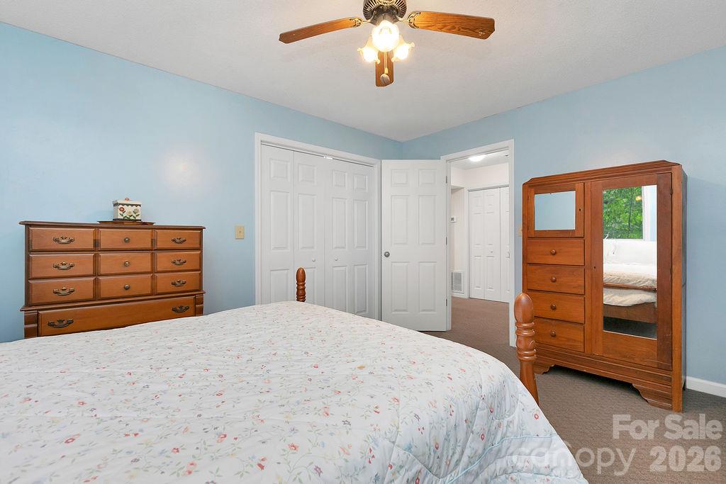 Basement-Level Bedroom - 239 Three Mile Knob Road, Pisgah Forest