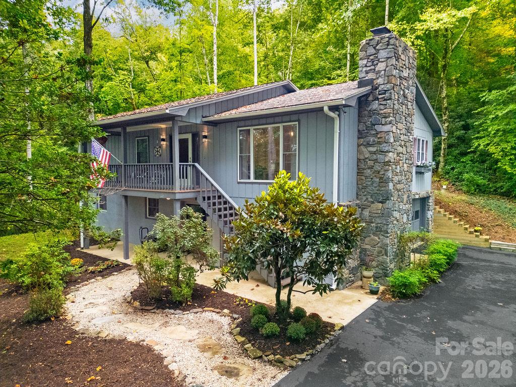 Front - 239 Three Mile Knob Road, Pisgah Forest