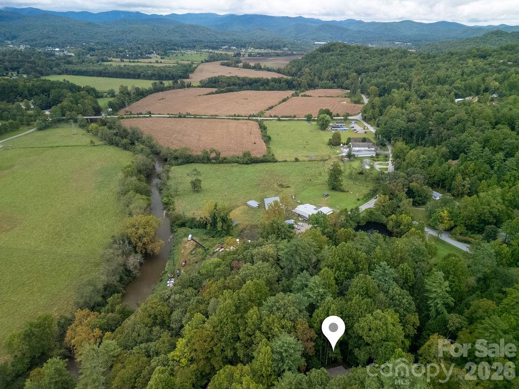 Aerial - 239 Three Mile Knob Road, Pisgah Forest