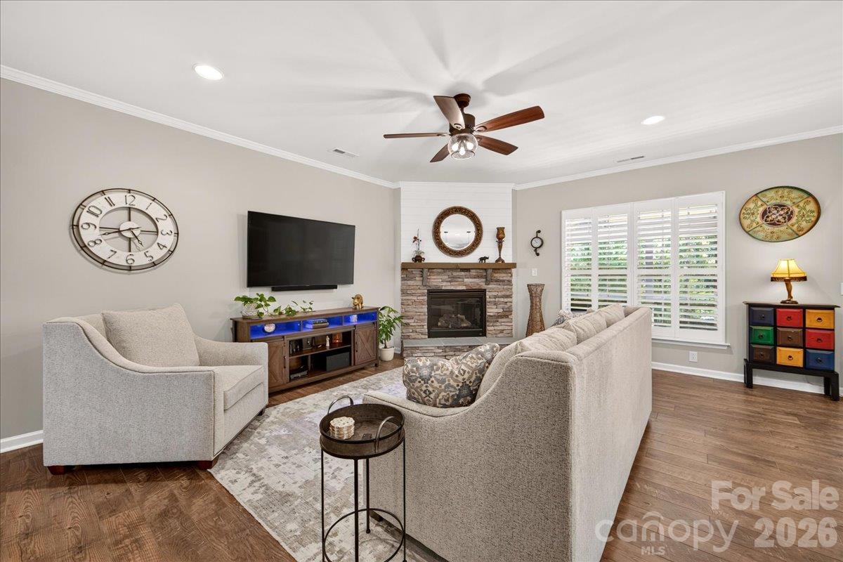 Living Dining Room open concept - 3093 Hartson Pointe Drive, Fort Mill