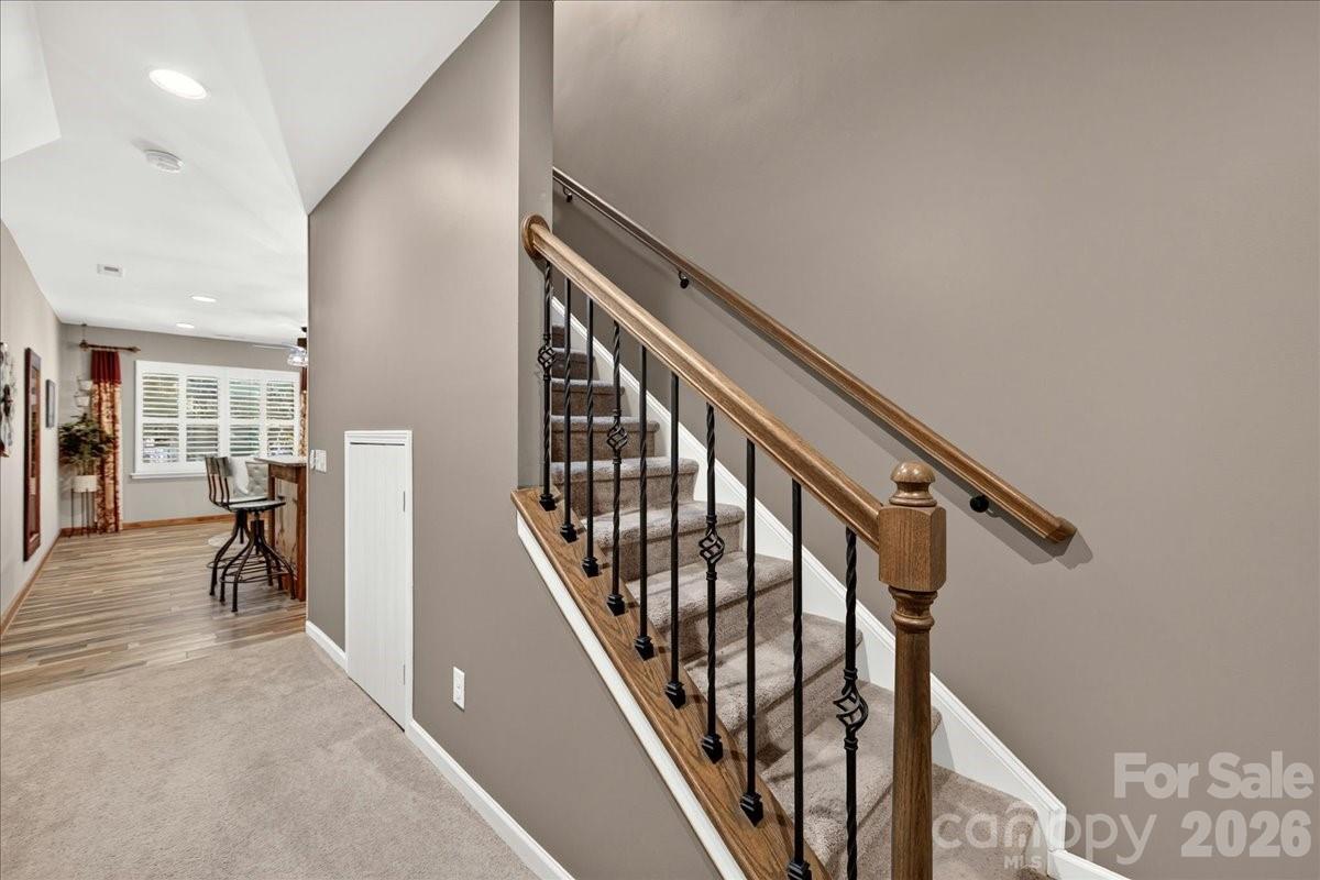 Stairwell to basement fully renovated - 3093 Hartson Pointe Drive, Fort Mill