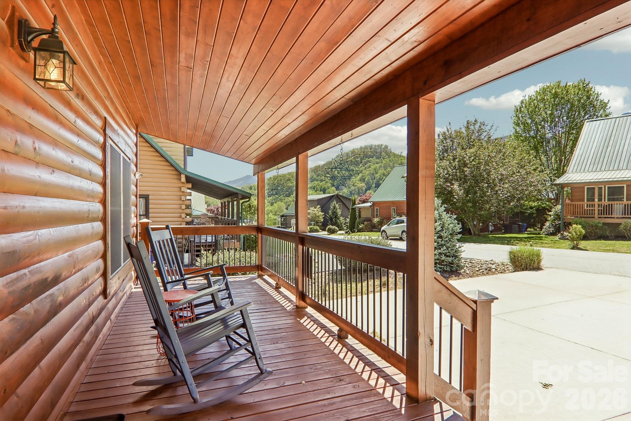 Front Porch with views - 589 Panoramic Loop, Maggie Valley