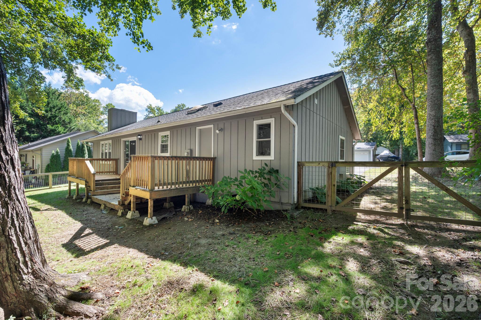Fenced in Back Yard - 340 Genesis Circle, Black Mountain