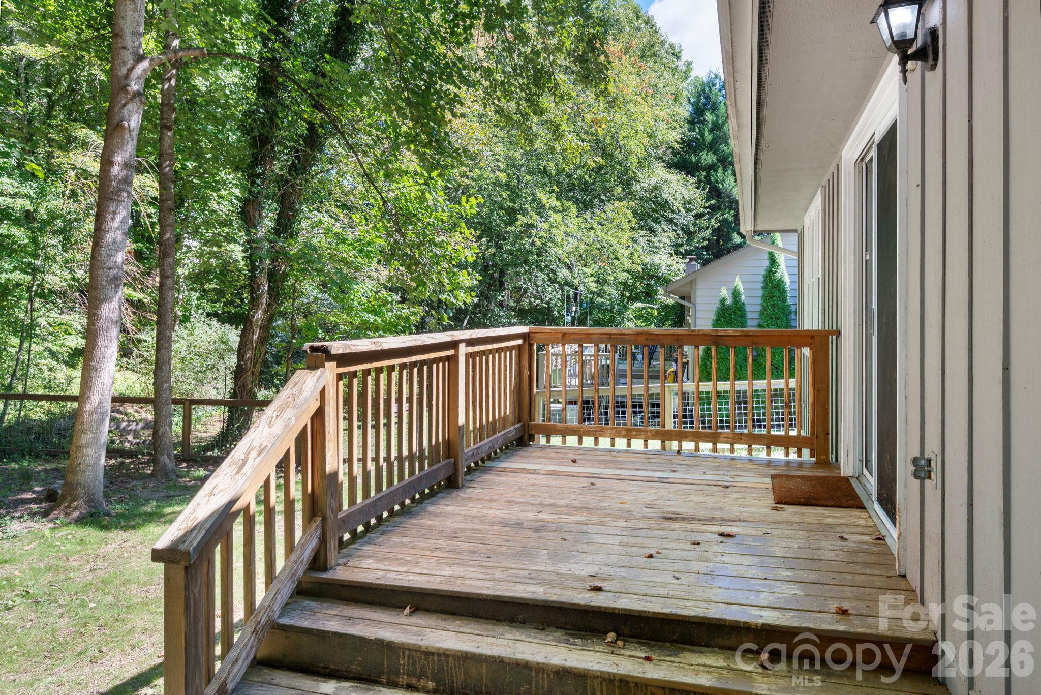 Porch Access from Dining Area - 340 Genesis Circle, Black Mountain