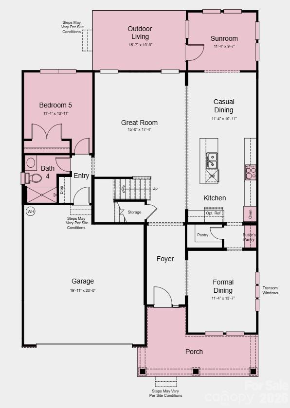 Additional Highlights Include: Spa shower at primary bath, shower in place of tub shower combo at bath three and four, windows at formal dining, loft, and bedroom four, butler pantry, and tub at laundry. - 1670 Hubert Graham Way, Tega Cay