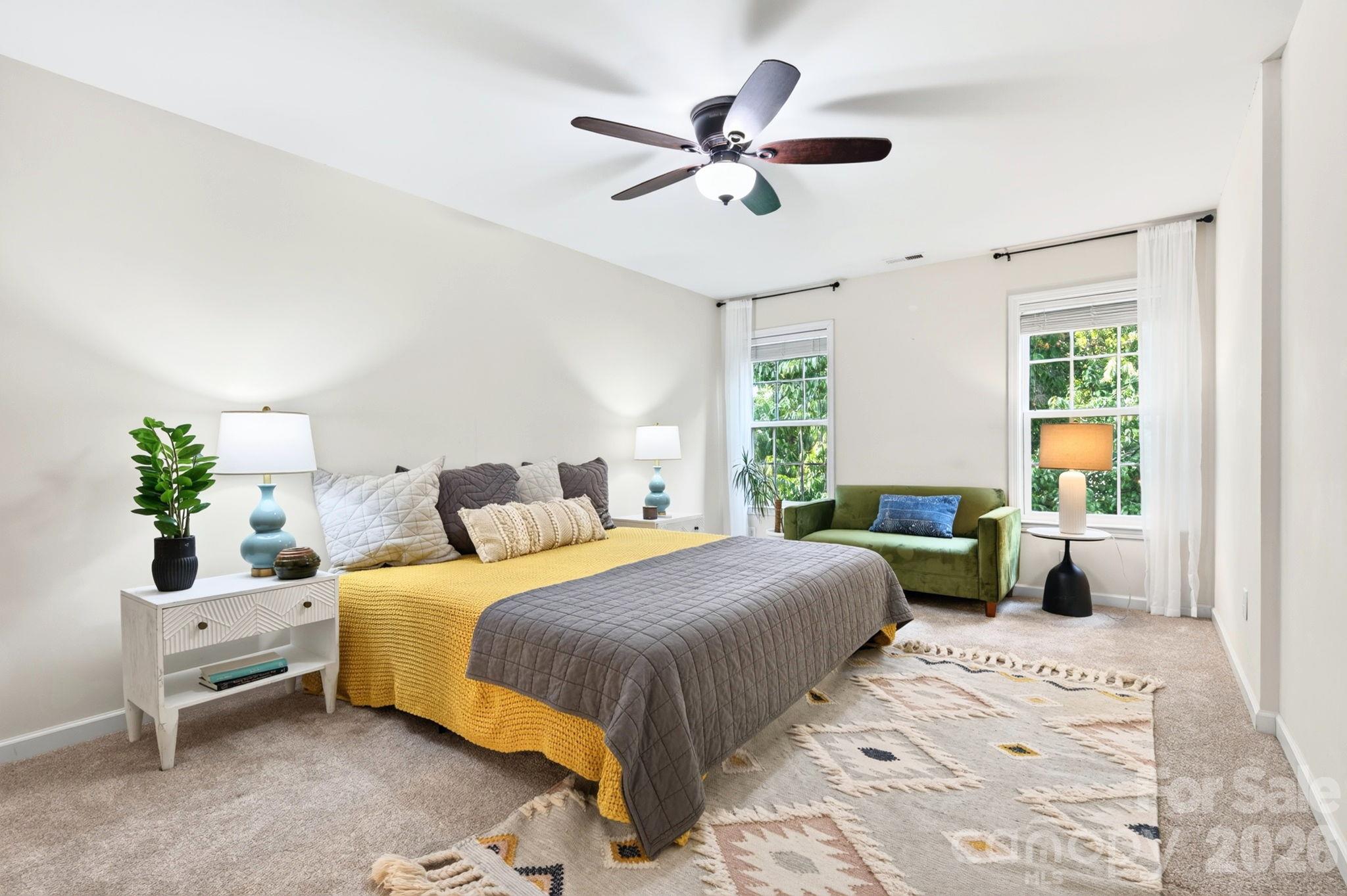 Oversized Primary Bedroom - 62 Kirby Road, Asheville