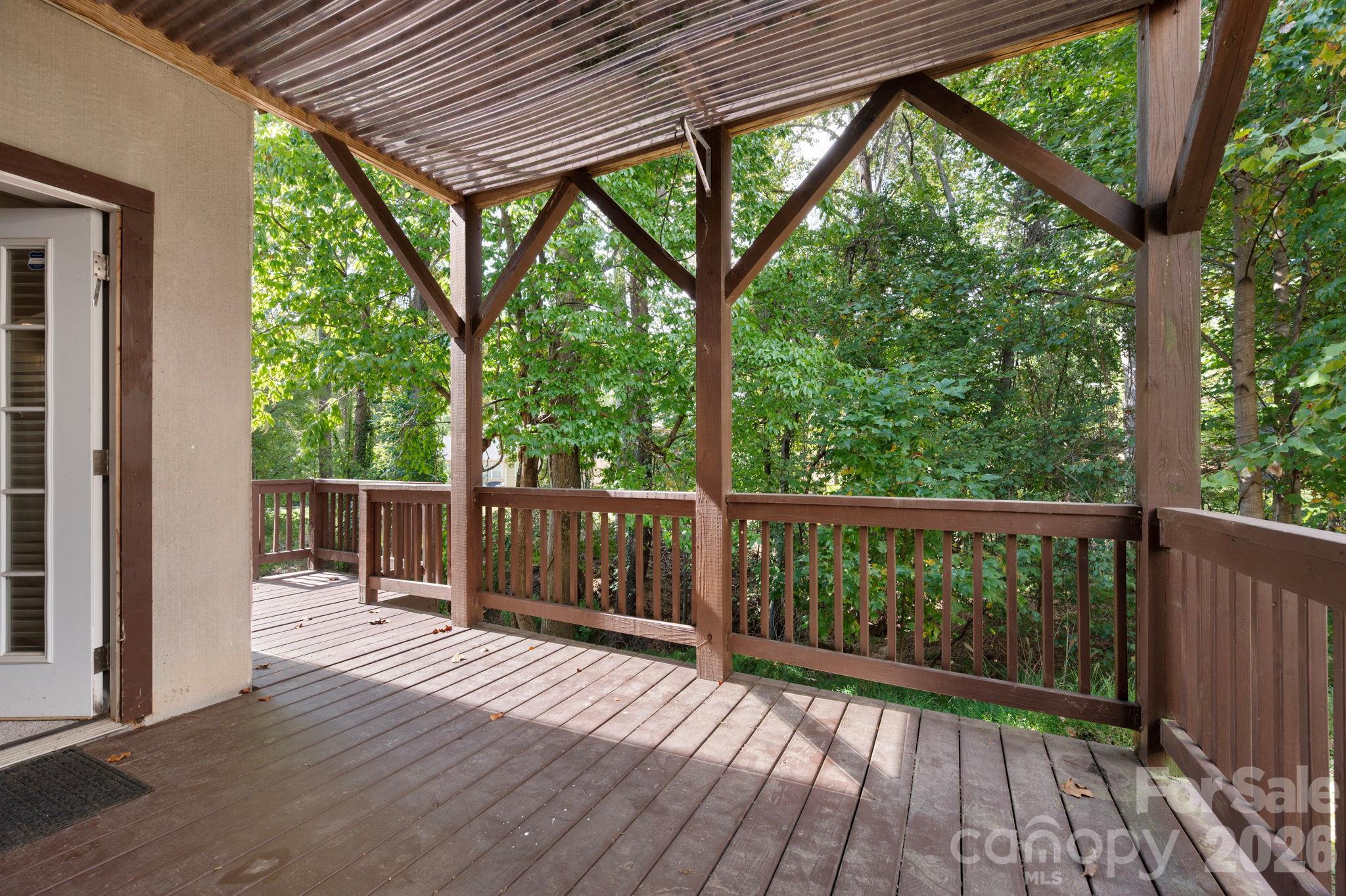 Lower Level Covered Deck - 62 Kirby Road, Asheville