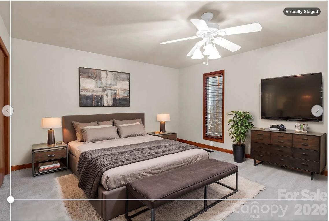 virtually staged: Main Level, Bedroom #3 - 10 Chestnut Ridge Road, Mills River