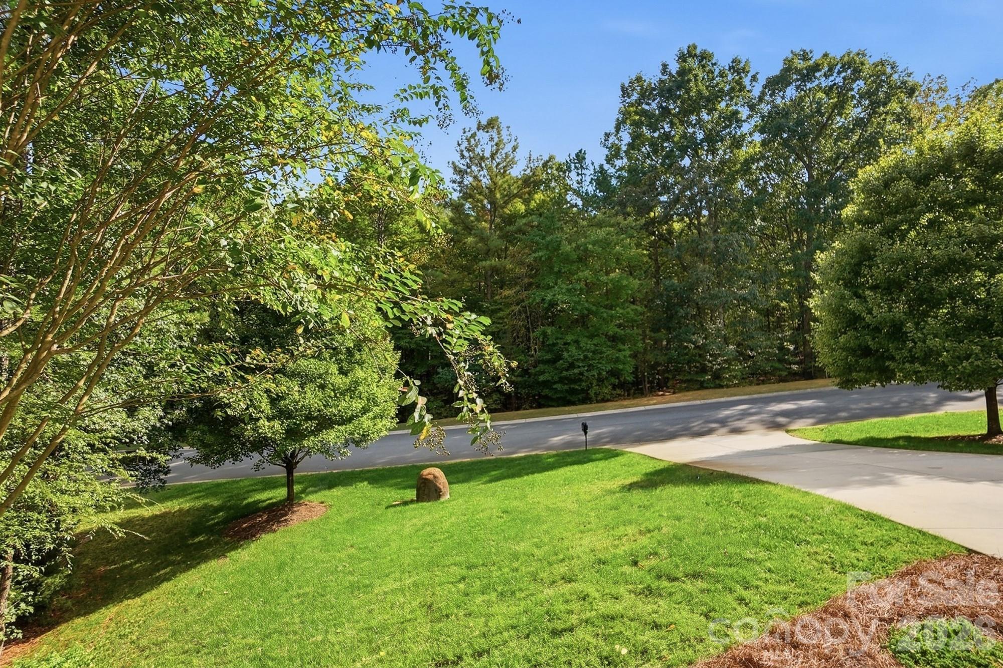 View of Mineral Springs Greenway from front porch - 1205 Crofton Drive, Waxhaw