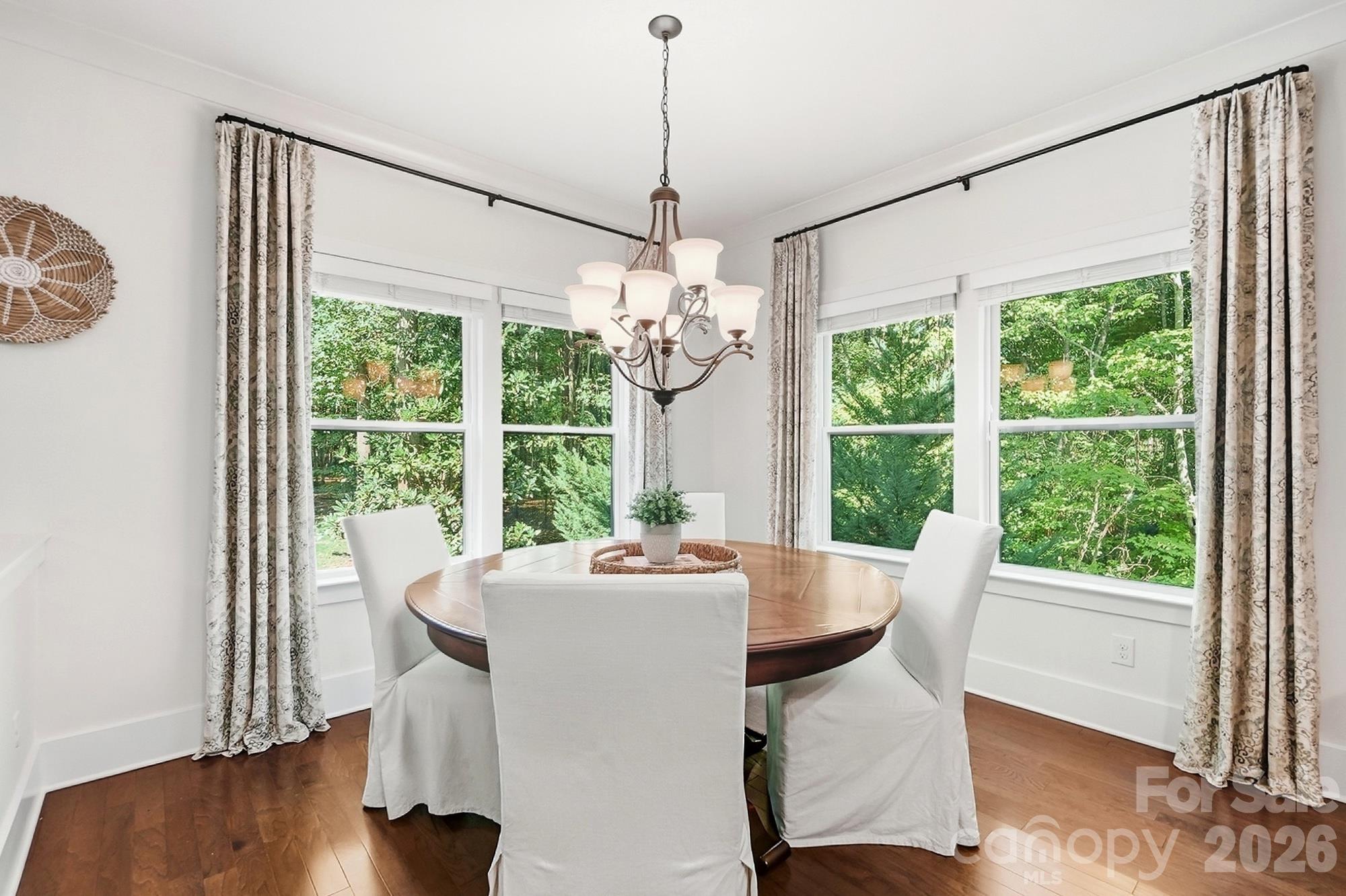Breakfast nook with natural light - 1205 Crofton Drive, Waxhaw