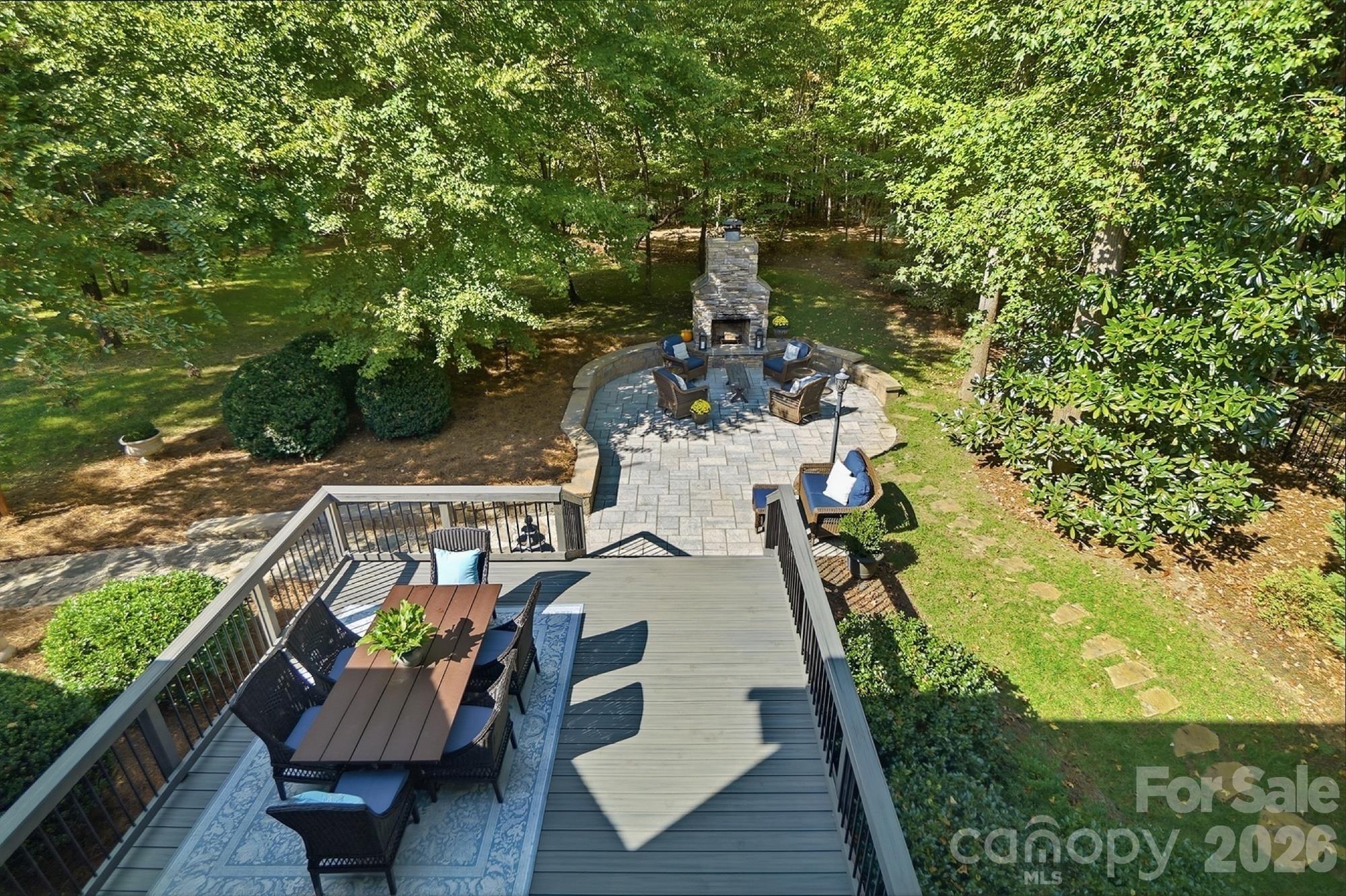 View of backyard from 2nd floor - 1205 Crofton Drive, Waxhaw