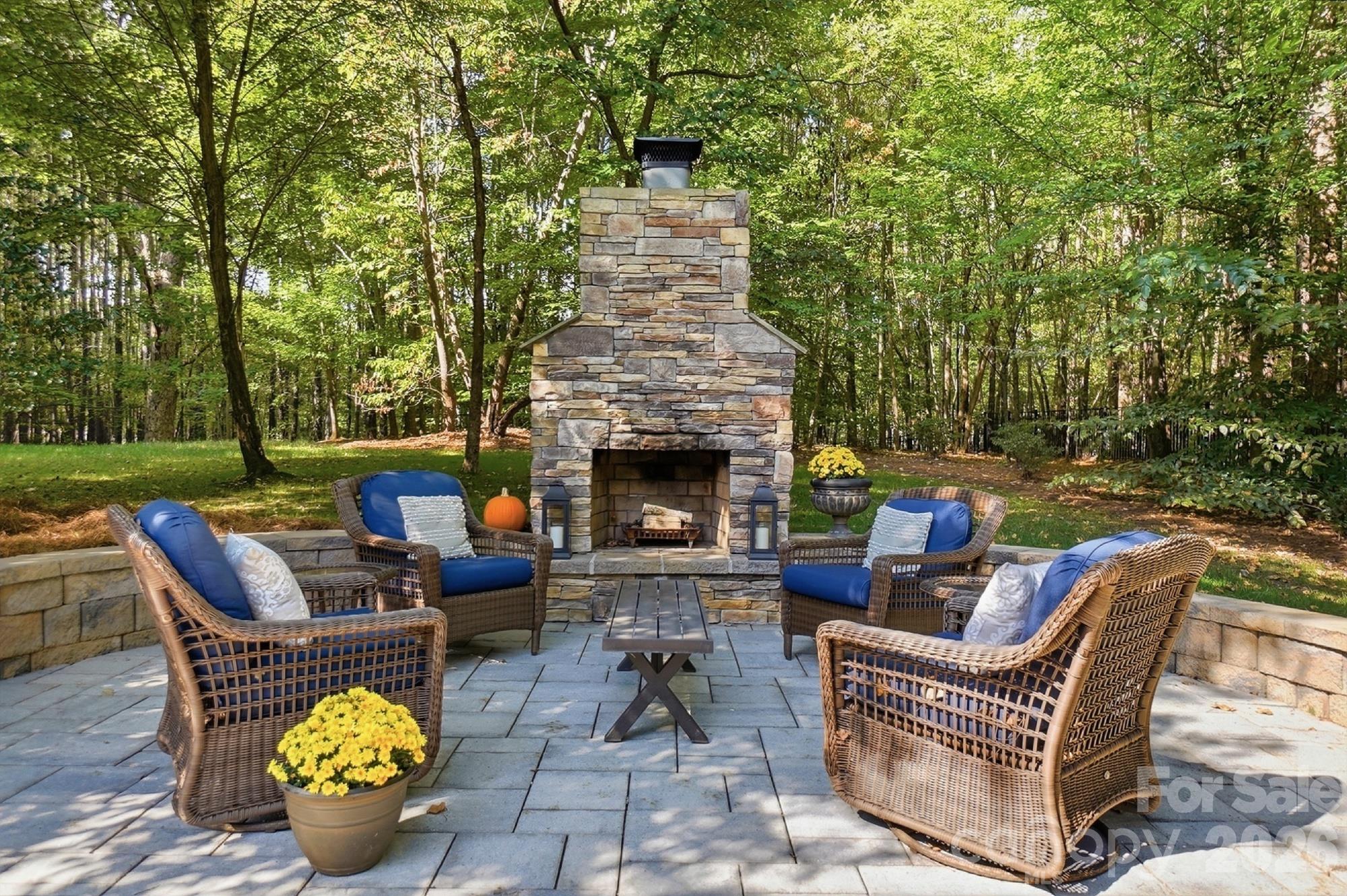 Beautiful Stone Fireplace - 1205 Crofton Drive, Waxhaw