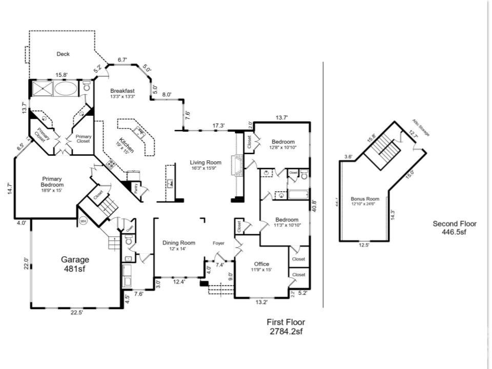 FLOOR PLAN - 15728 Delancey Lane, Huntersville