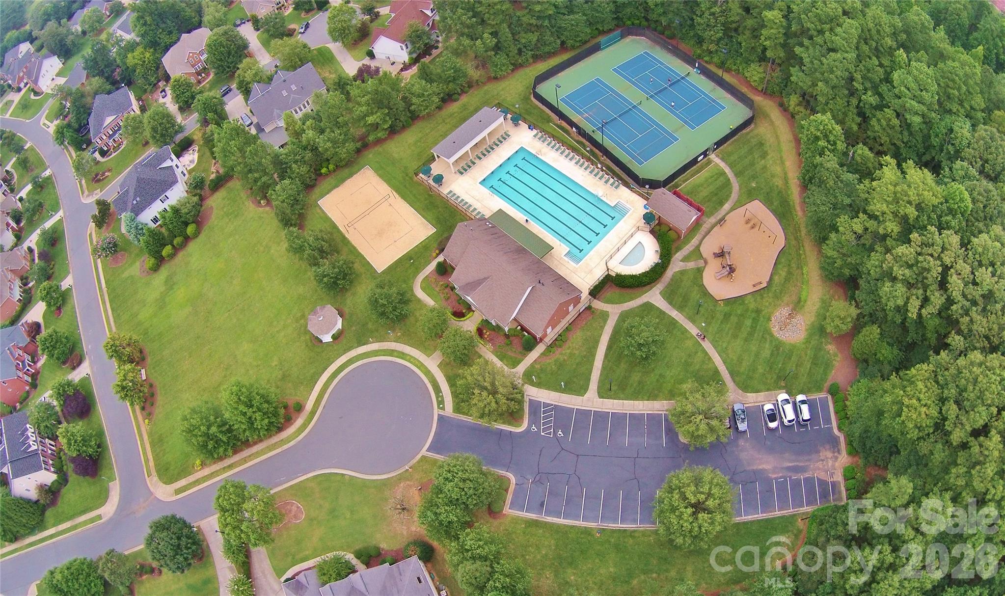Vixen Pool - includes clubhouse, 2 Tennis Courts/Pickleball - Pool/Kids Pool, playground, Sand volleyball, rec field, access to N. Meck Park biking Trails - 15728 Delancey Lane, Huntersville