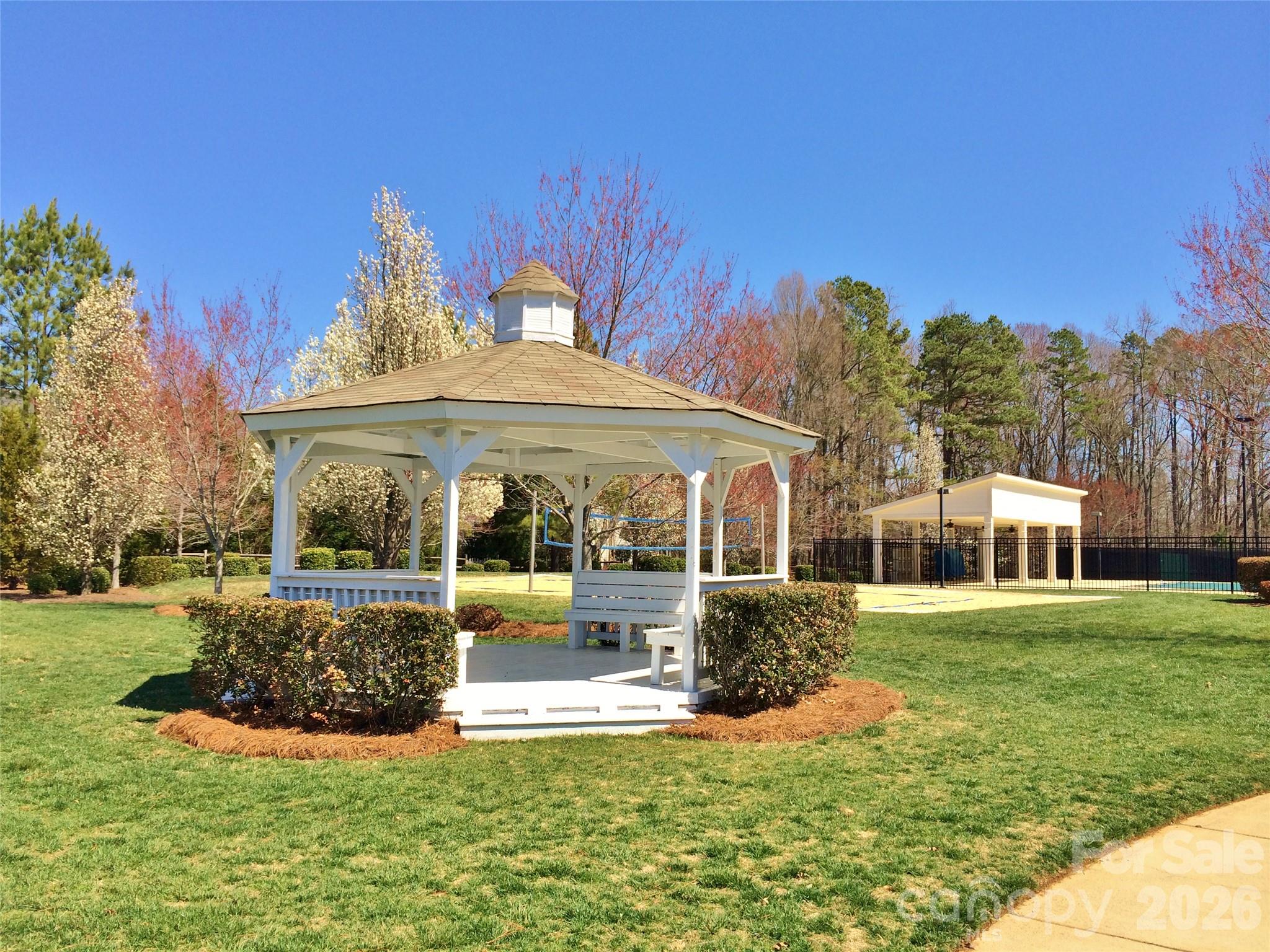 Community recreational fields - gazebo - 15728 Delancey Lane, Huntersville