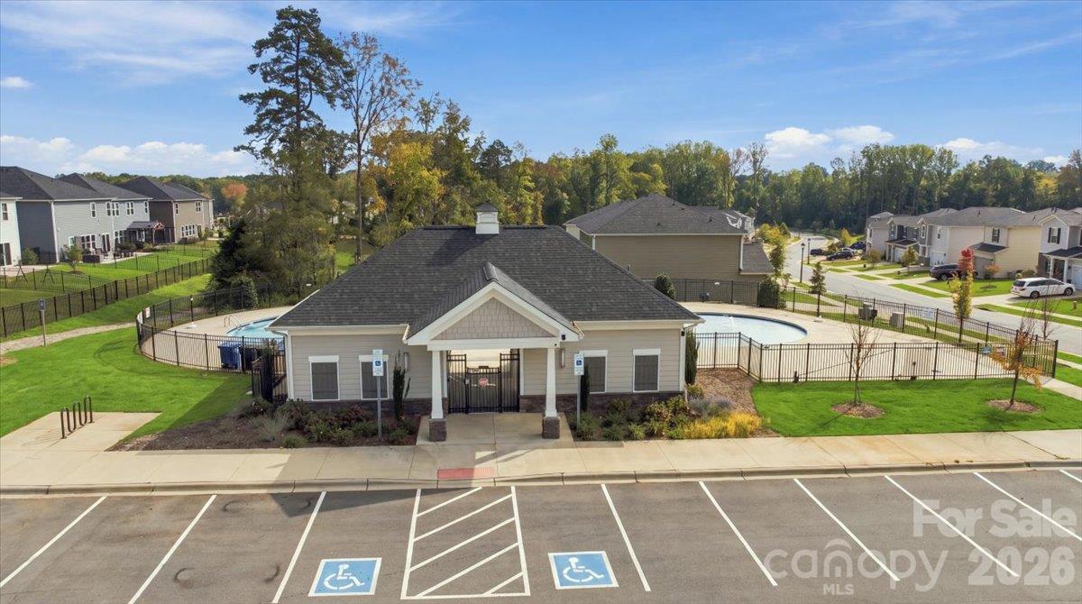 Neighborhood clubhouse with pool. - 151 Bird Dog Drive, Mooresville