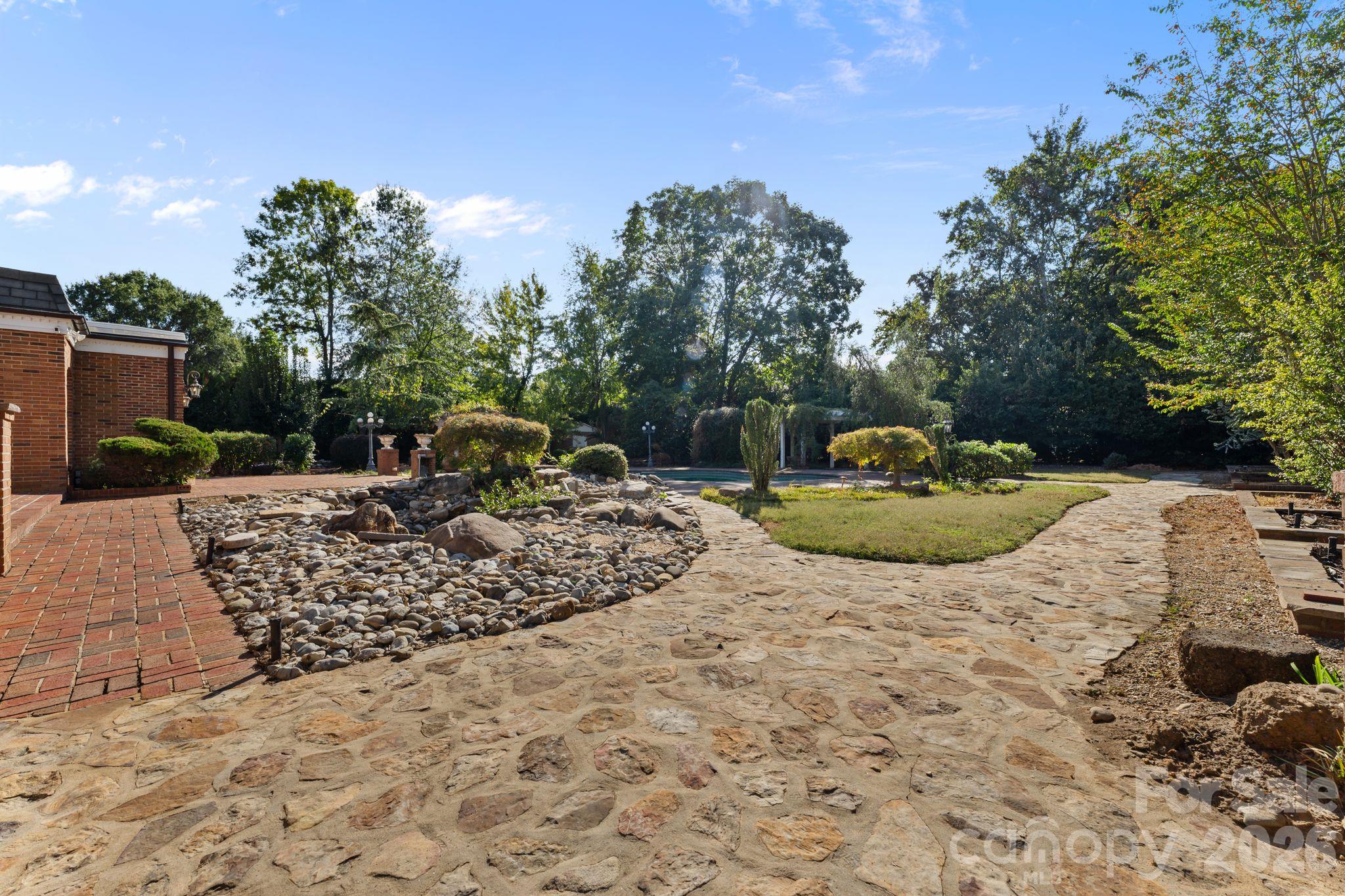 Backyard grounds - 3452 Sharon Road, Charlotte