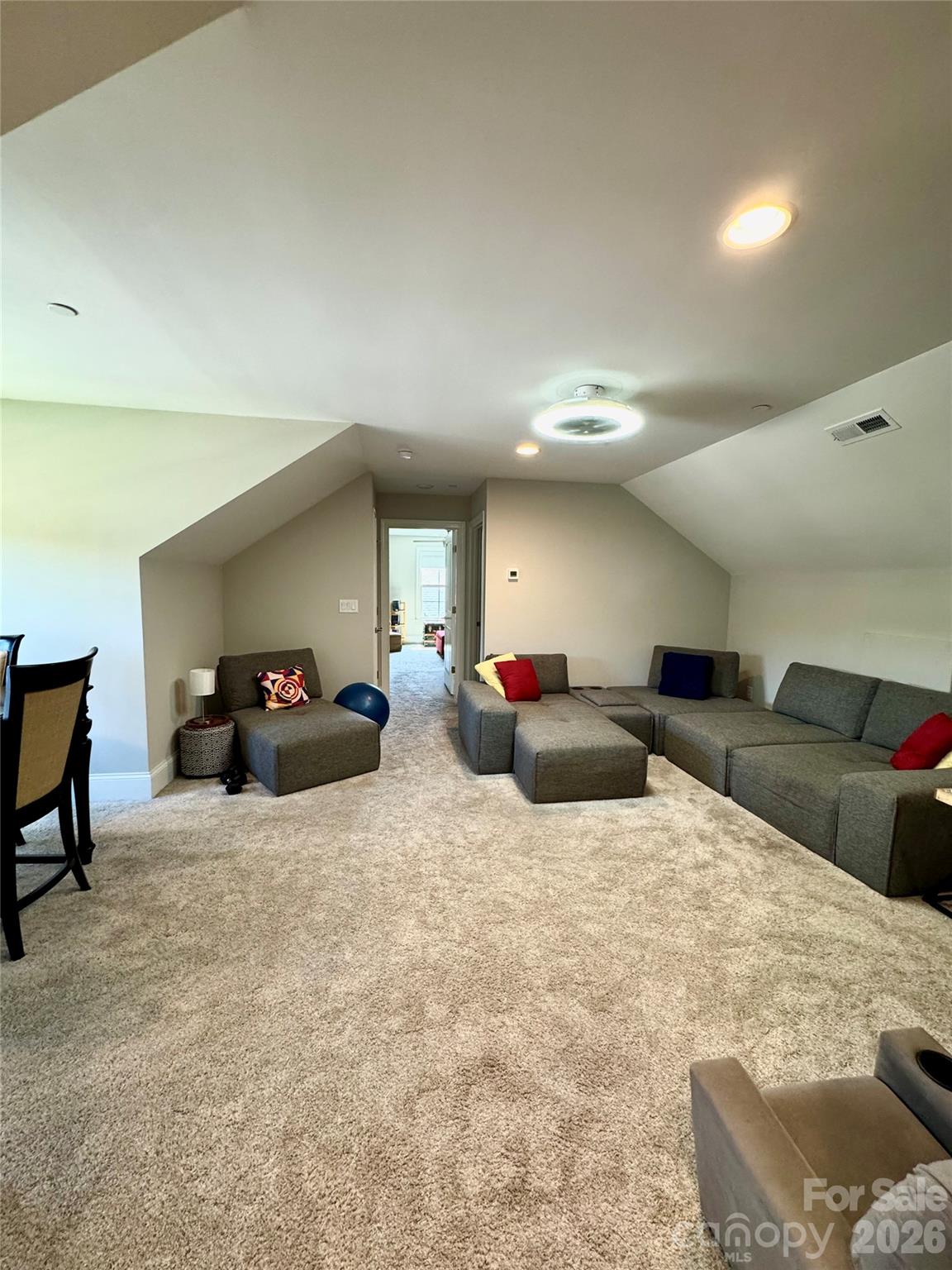 Upstairs Bonus Suite with living area, full bathroom and bedroom - 9065 Treetop Way NW, Concord