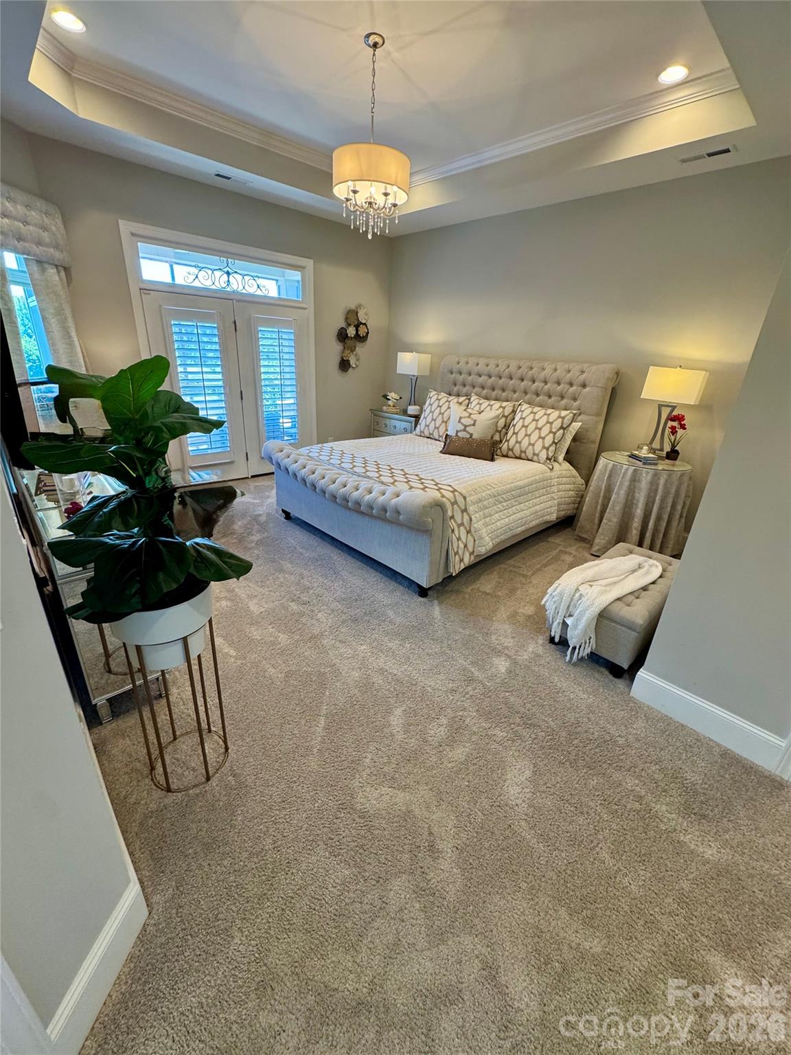 Primary Suite with tray ceiling - 9065 Treetop Way NW, Concord