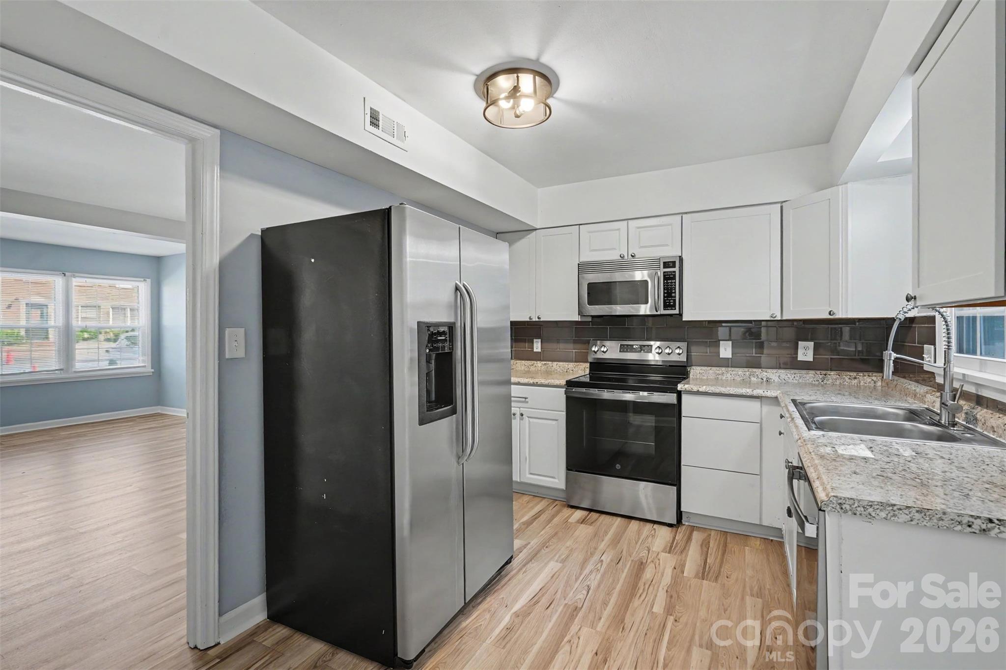 Renovated kitchen - Stainless steal appliances - 6440 Old Pineville Road, Charlotte