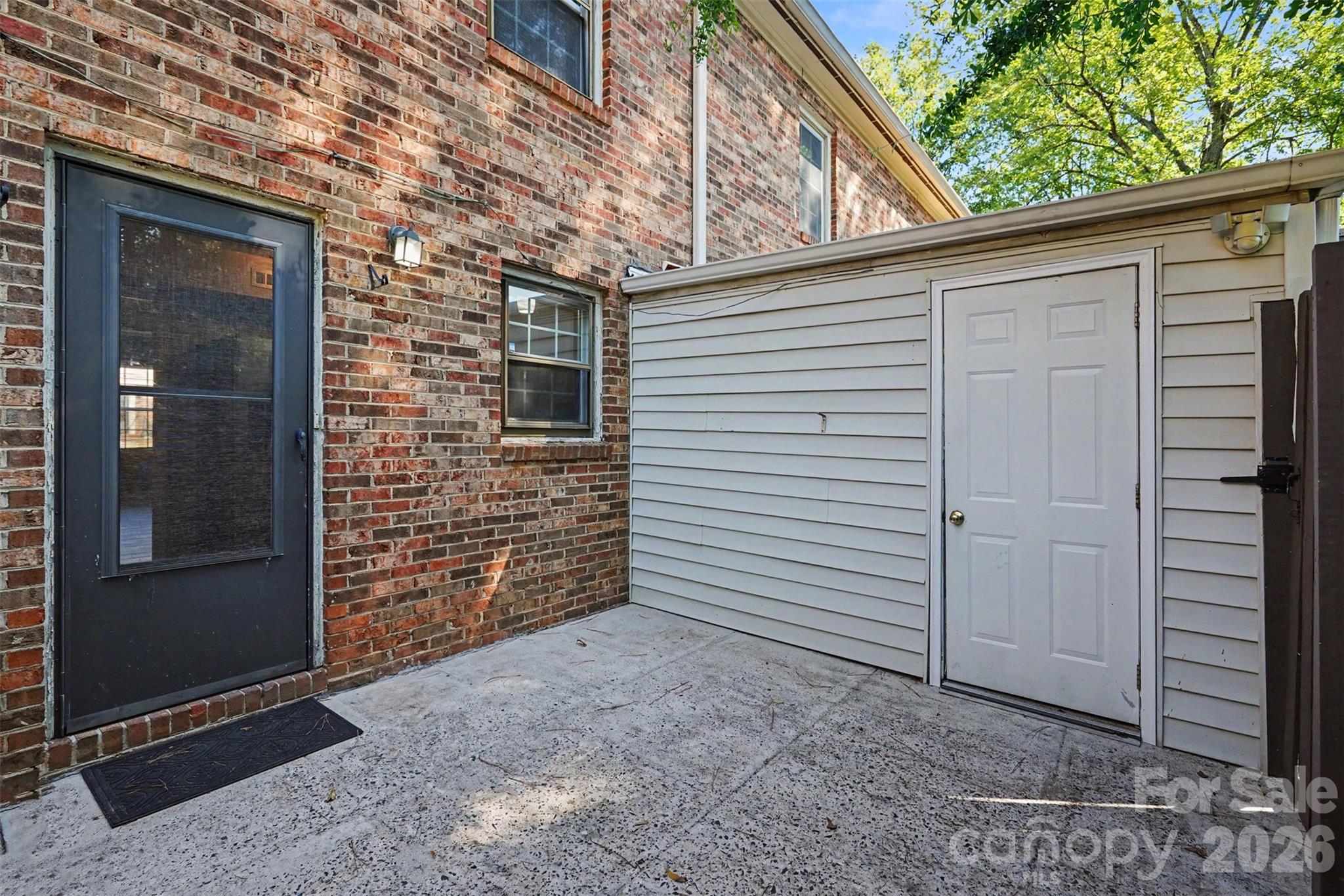 Back patio is totally fenced - 6440 Old Pineville Road, Charlotte