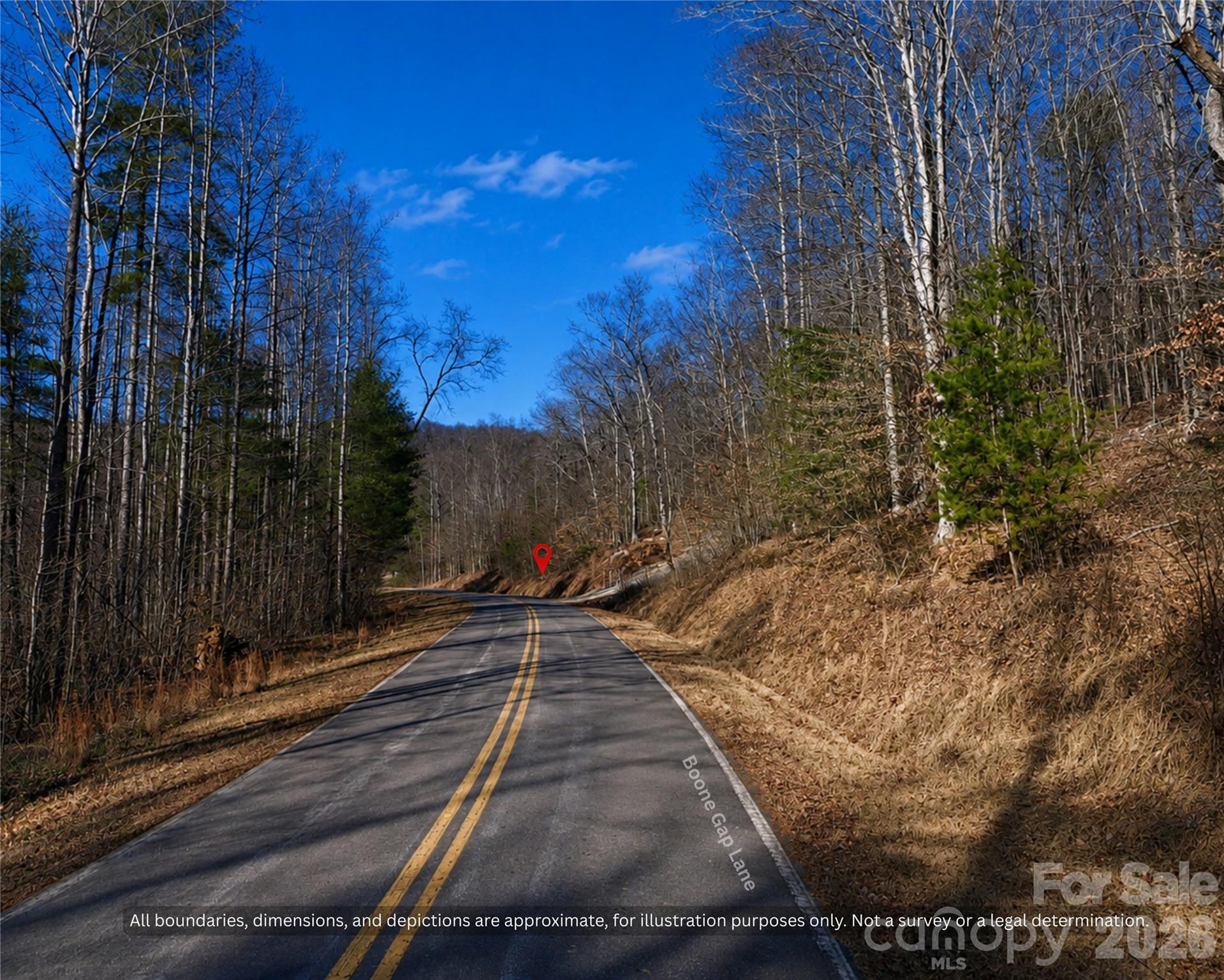 Scenic paved country road on the drive in through the Taylorsville foothills - 99999 Boone Gap Lane, Taylorsville