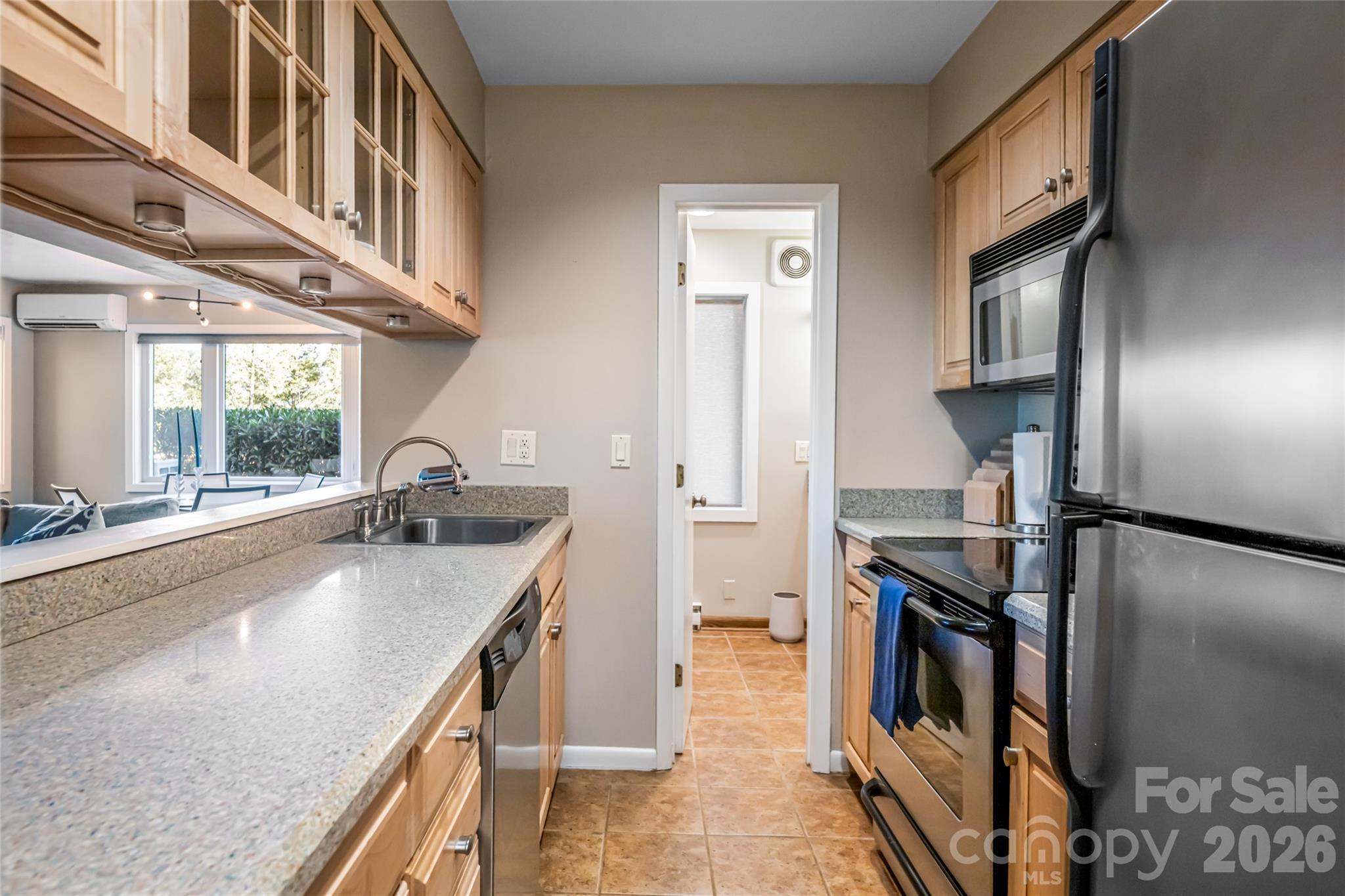 Lower level kitchen - 79 Horizon Hill Road, Asheville