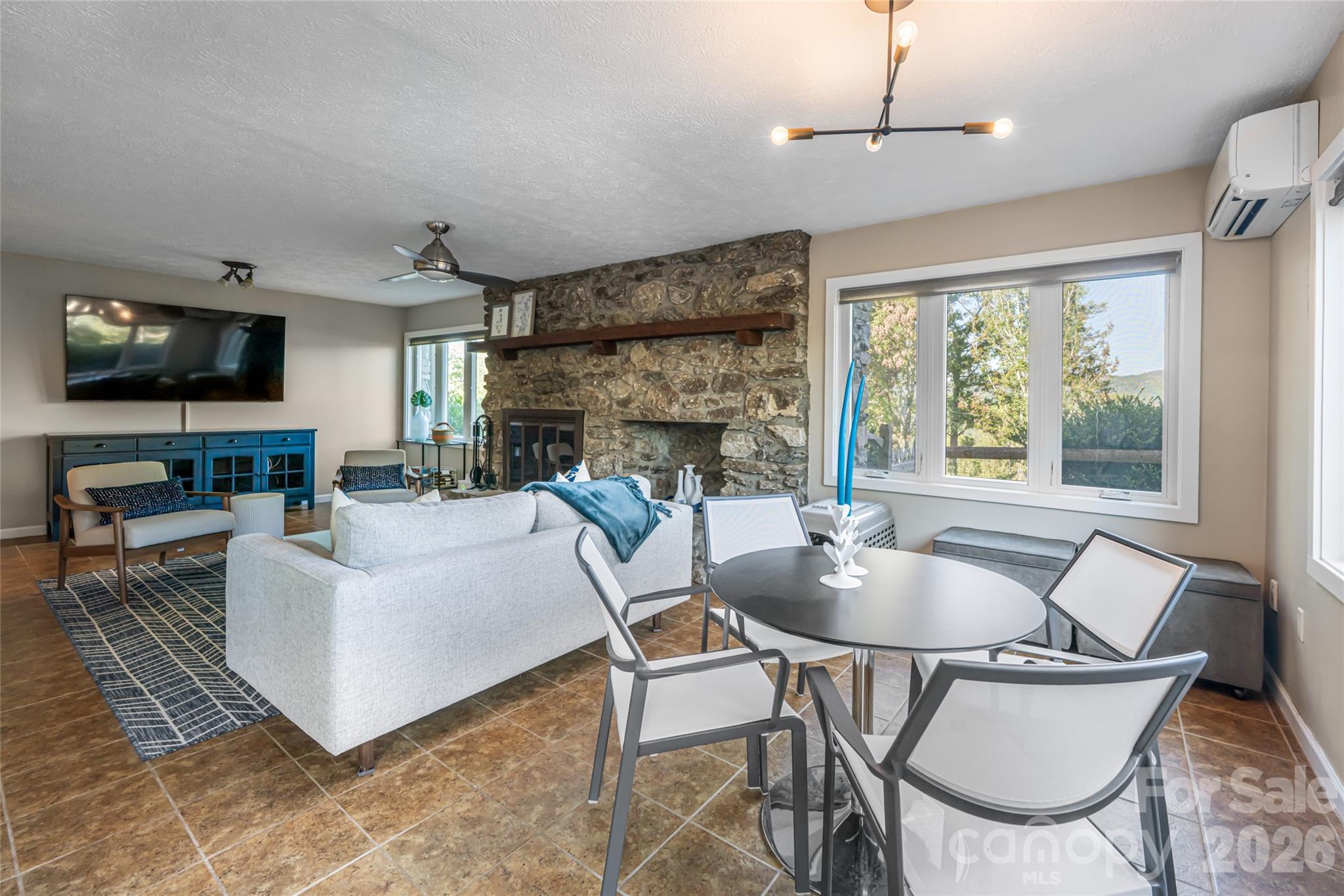 Lower level dining - 79 Horizon Hill Road, Asheville