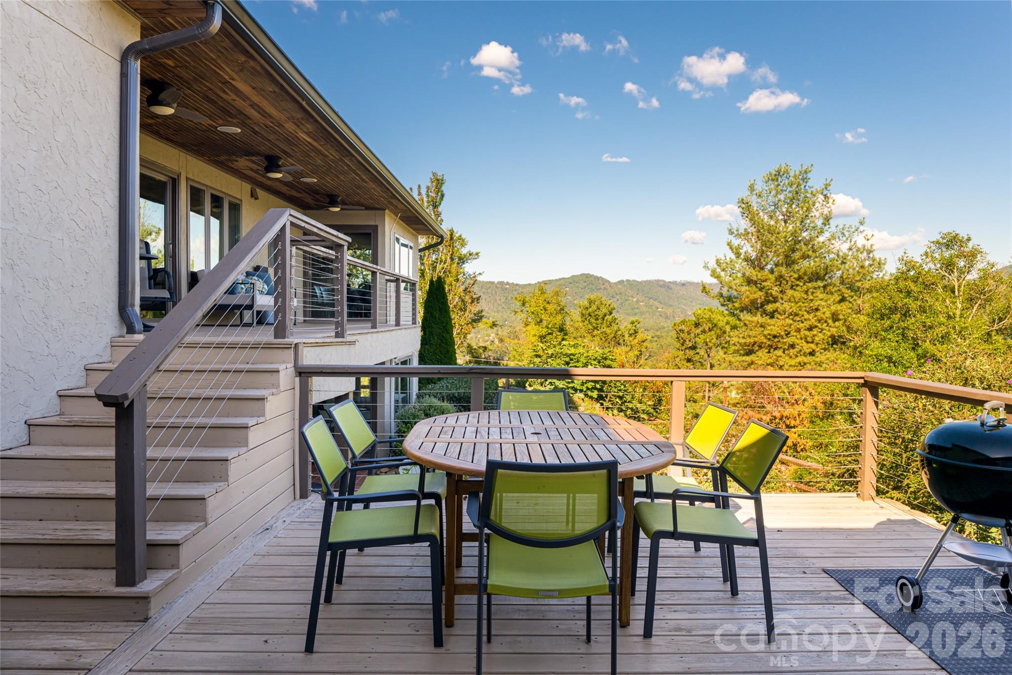 Overlooking the patio - 79 Horizon Hill Road, Asheville