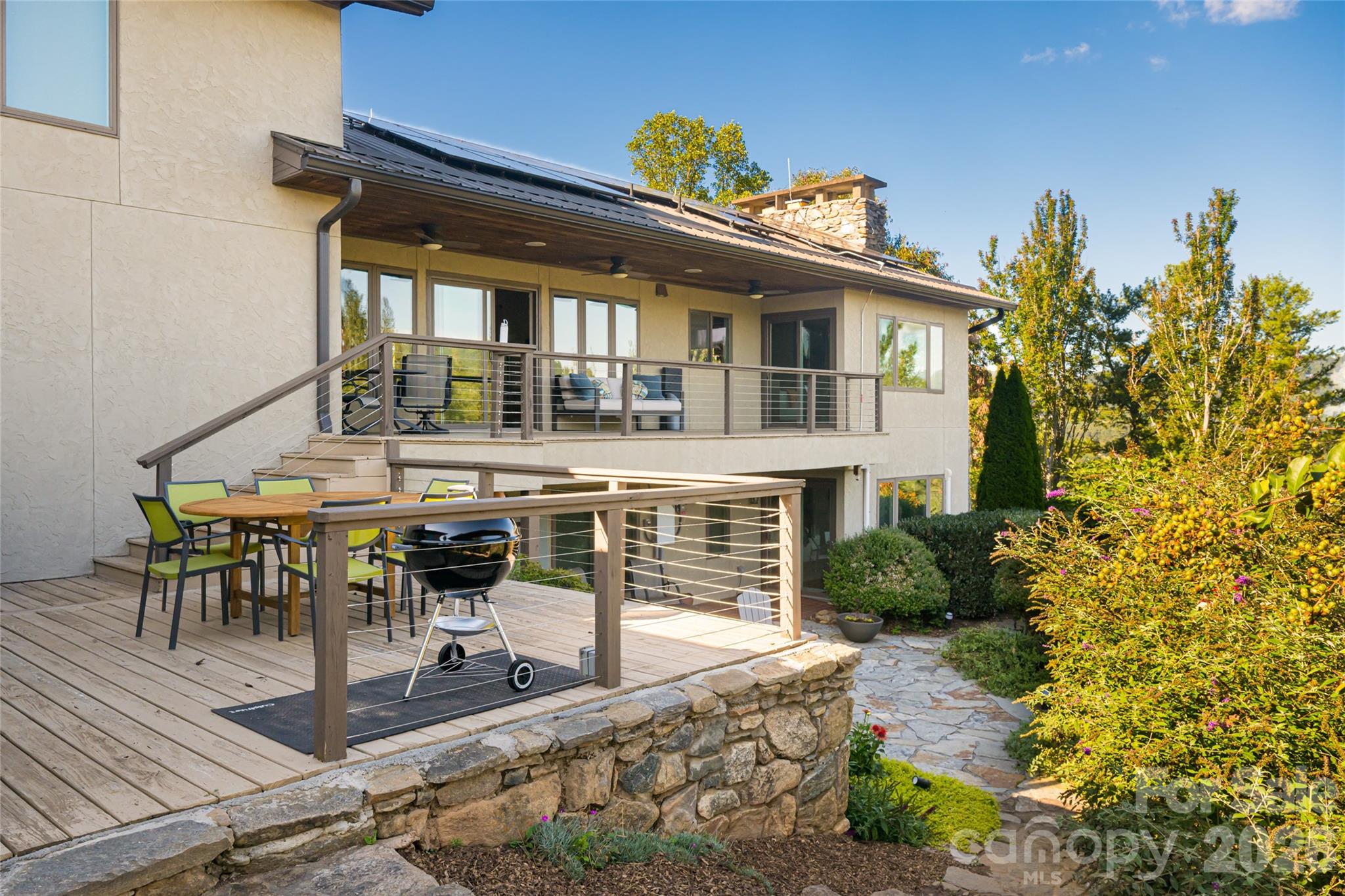 Grilling deck - 79 Horizon Hill Road, Asheville