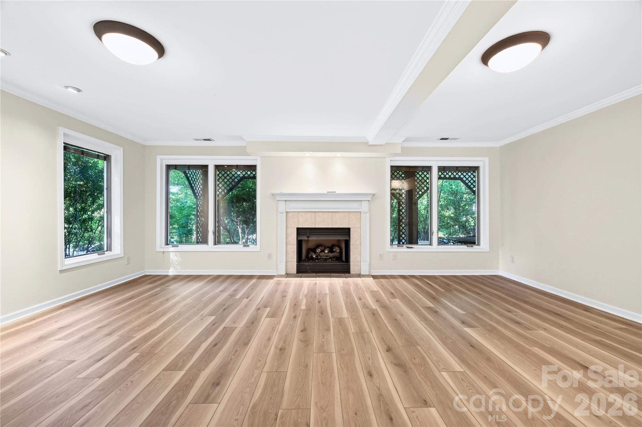 Lower level living room - 112 Rhododendron Avenue, Black Mountain