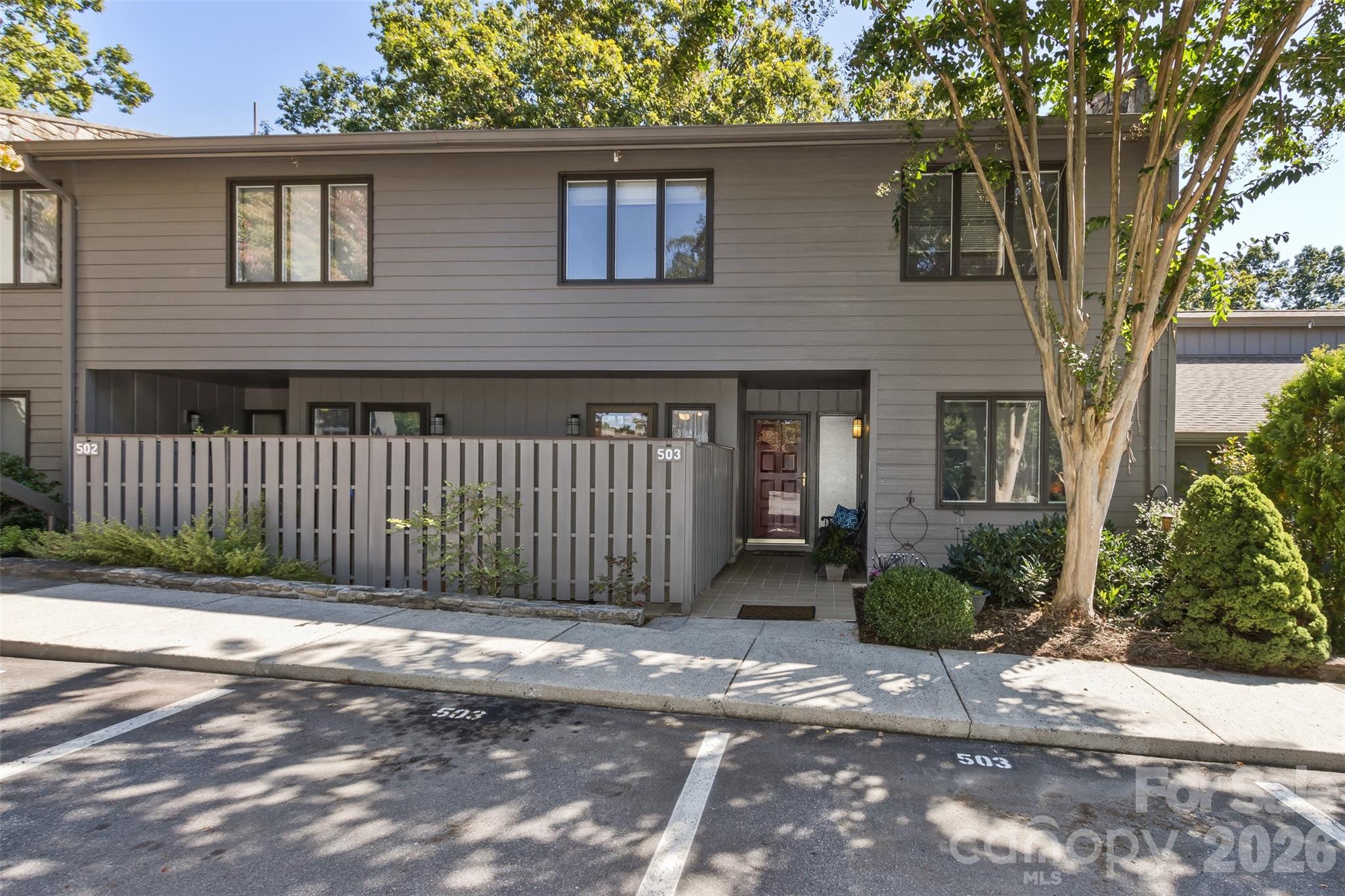 Gray exterior elevation for 503 Crowfields - 503 Crowfields Lane, Asheville