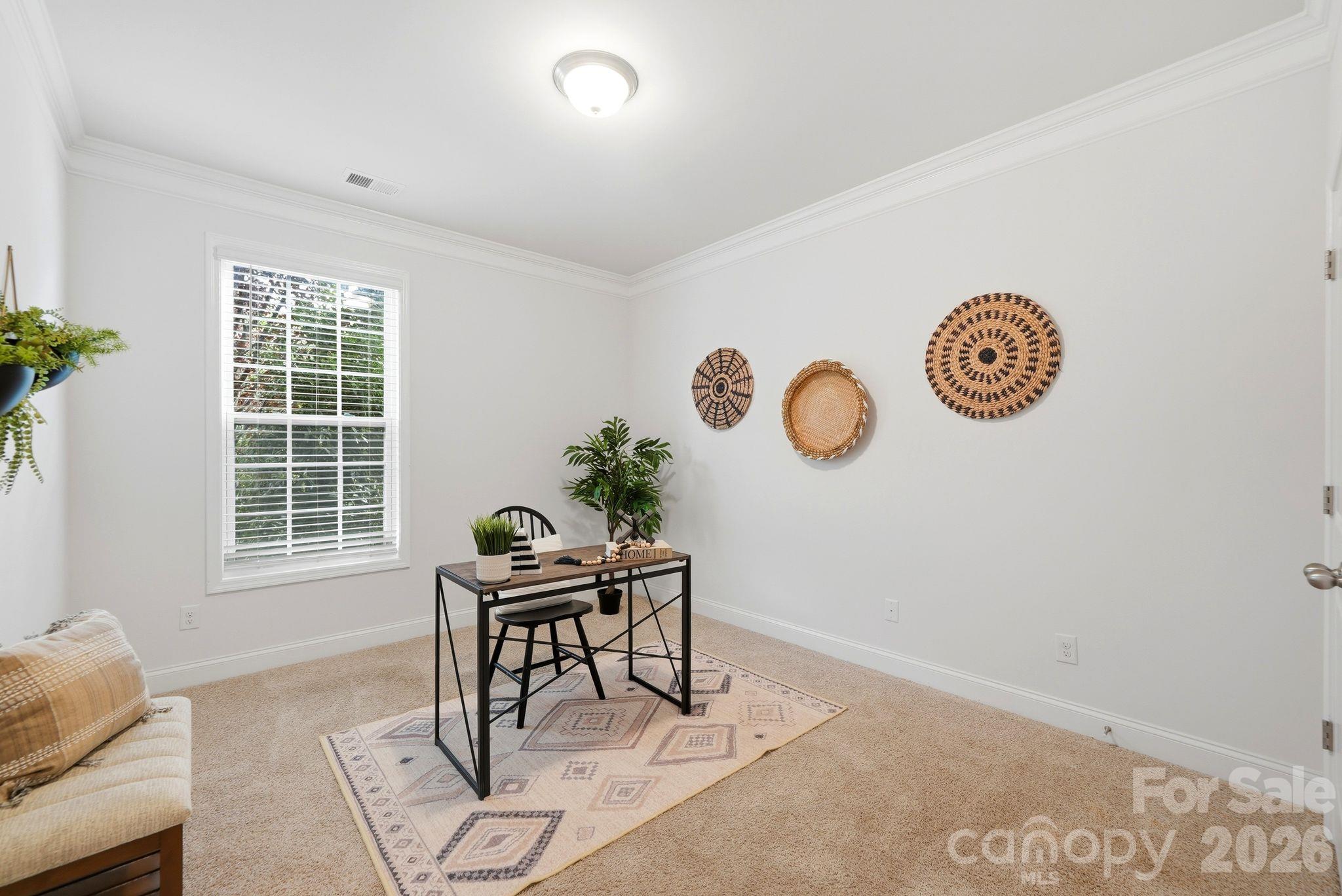 Office/bedroom on main floor - 2029 Burton Point Court, Waxhaw