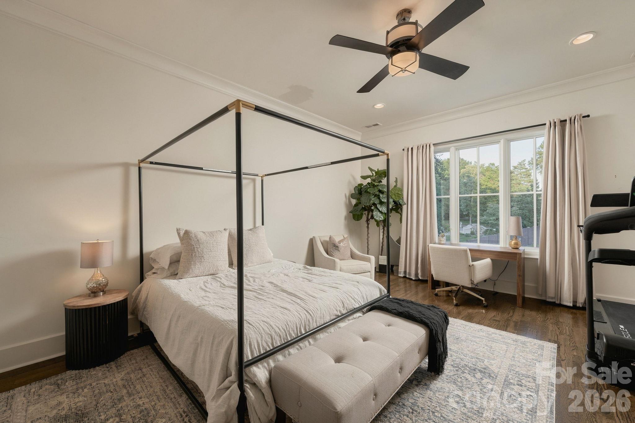 Bedroom 5 with ensuite bath and access to the upstairs front deck! - 21215 Senlac Lane, Cornelius