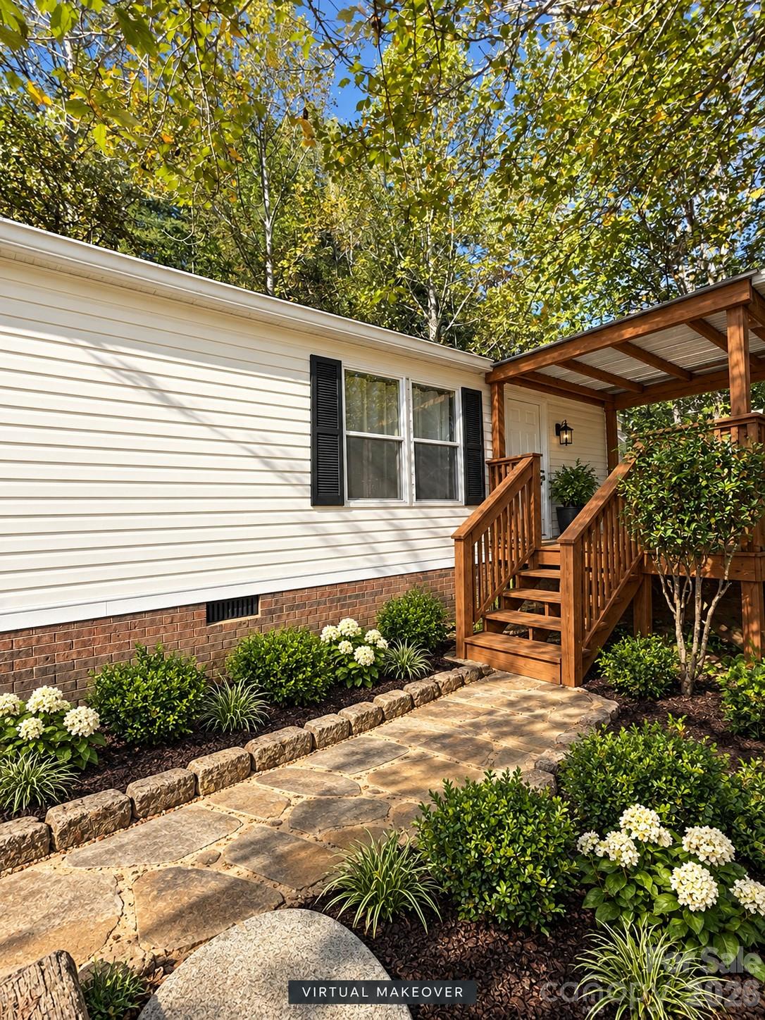 Front Virtually Enhanced - 1516 Abington Road, Lenoir