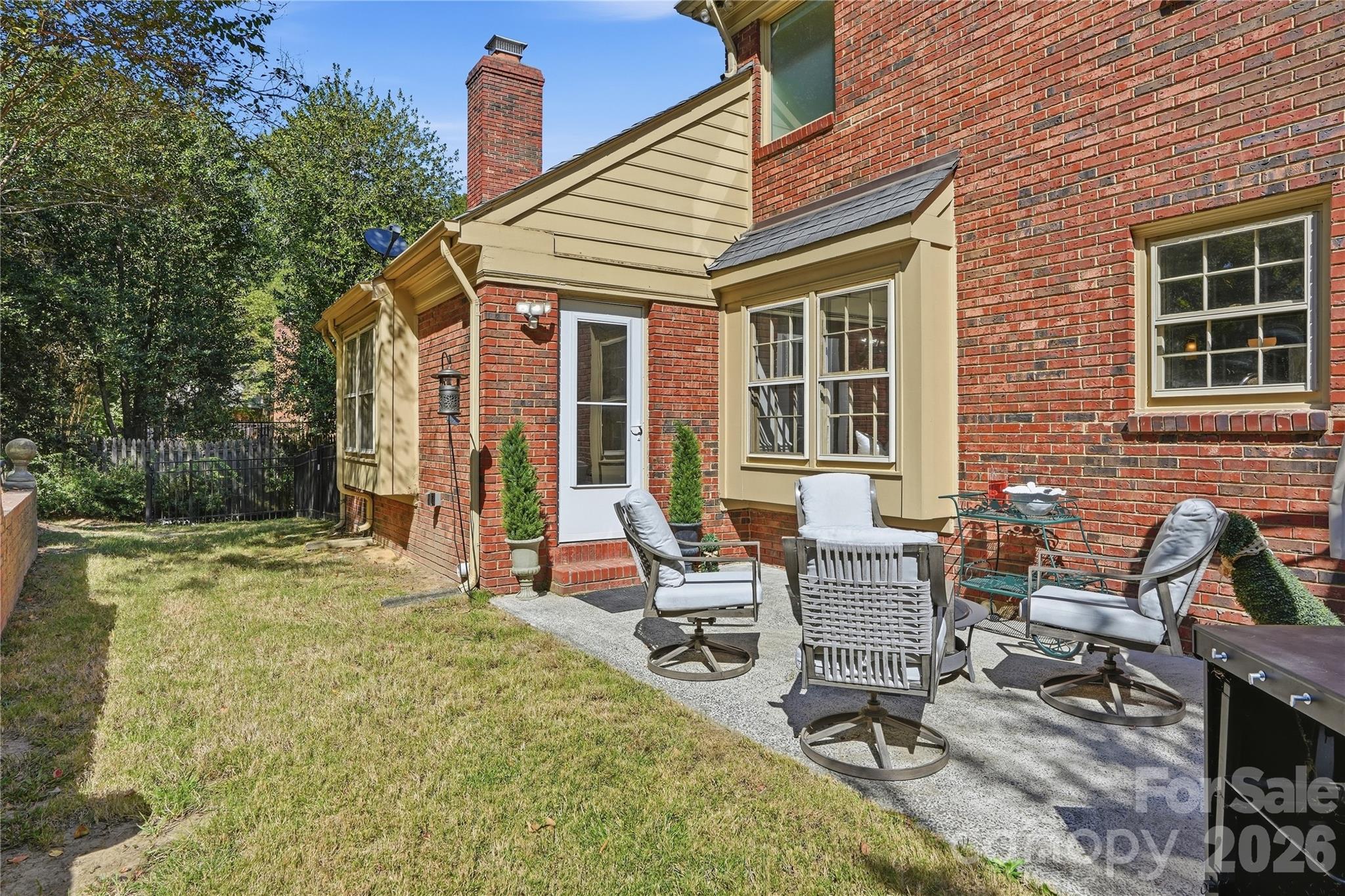 Back patio - 717 Fredricksburg Road, Matthews