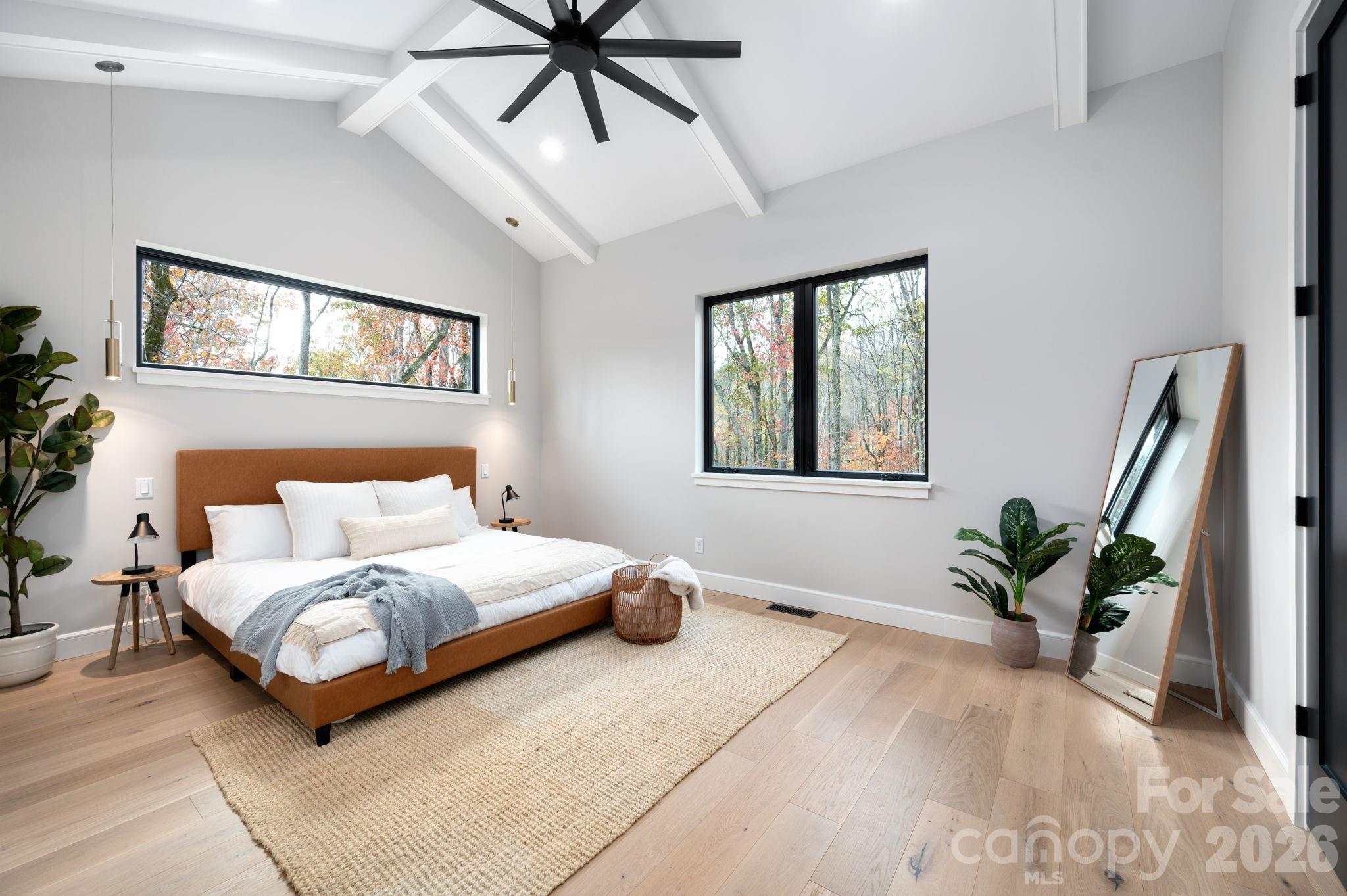 Spacious Main-level Primary Bedroom Suite with Vaulted Ceiling - 25 Ted Linn Drive, Fairview