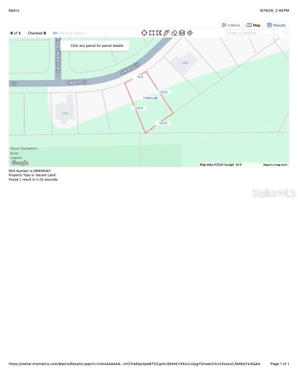 Marion County Property Appraisers Image - Lot 7 SW 89TH CIR, OCALA