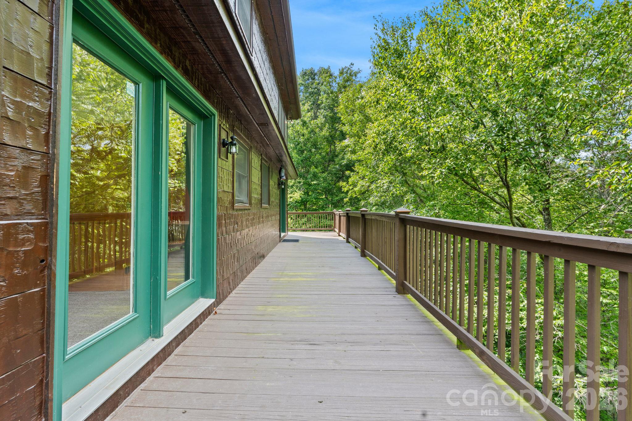 Side Deck View - 1003 Deerwood Road, Piney Creek