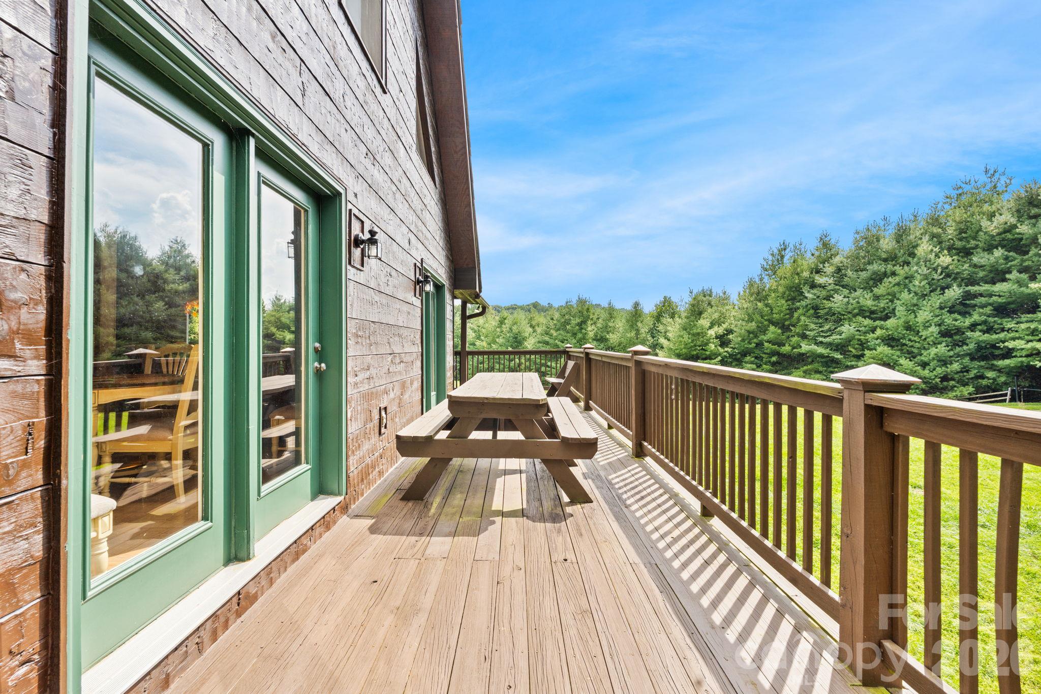 Rear Deck View - 1003 Deerwood Road, Piney Creek
