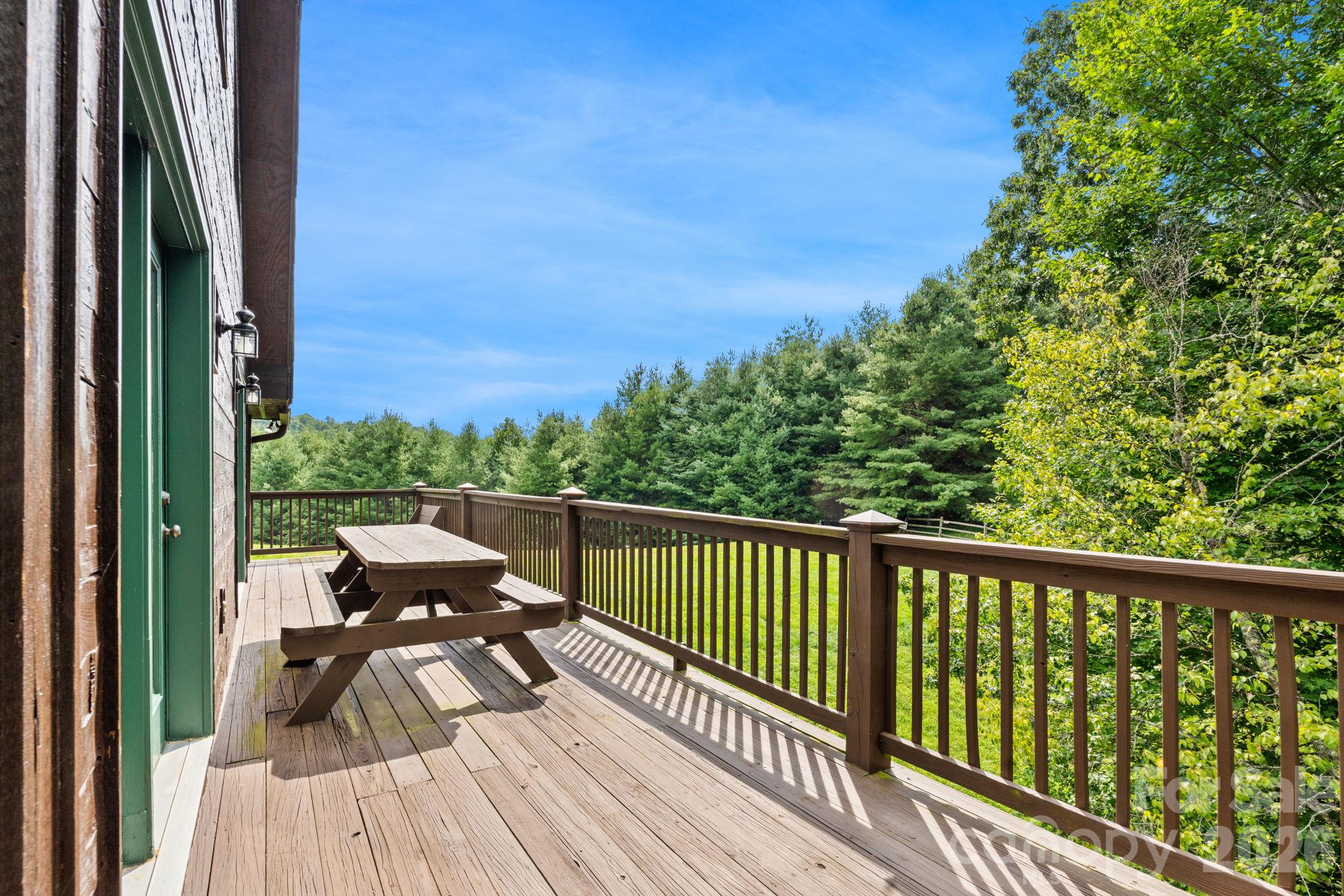 Rear Deck View - 1003 Deerwood Road, Piney Creek
