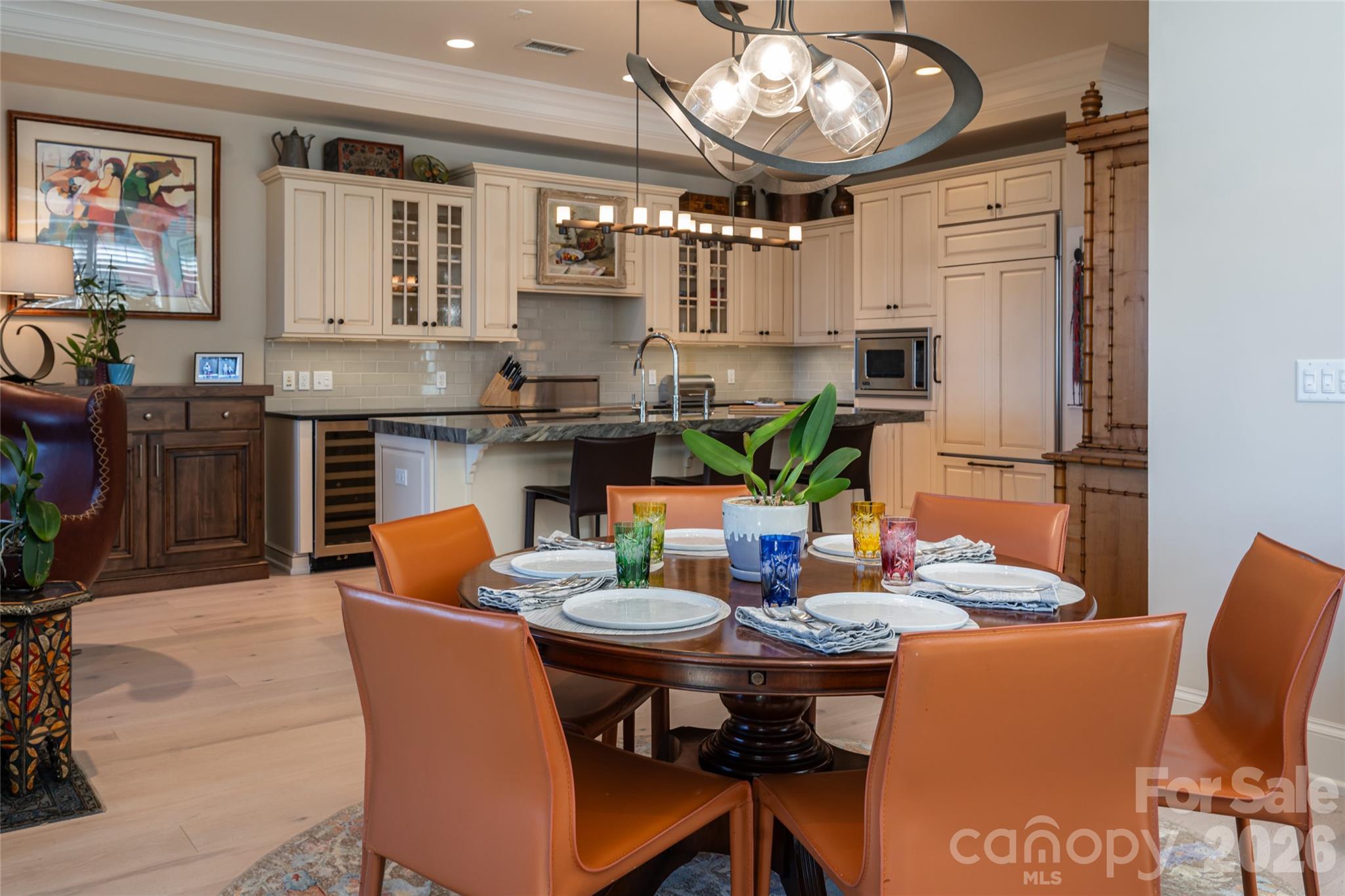 Dining area open to kitchen - 288 Macon Avenue, Asheville