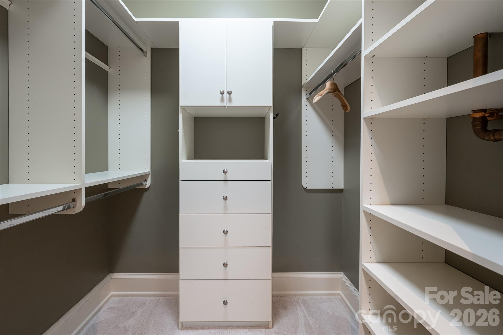 Two large walk in closets in the Primary Bedroom - 288 Macon Avenue, Asheville