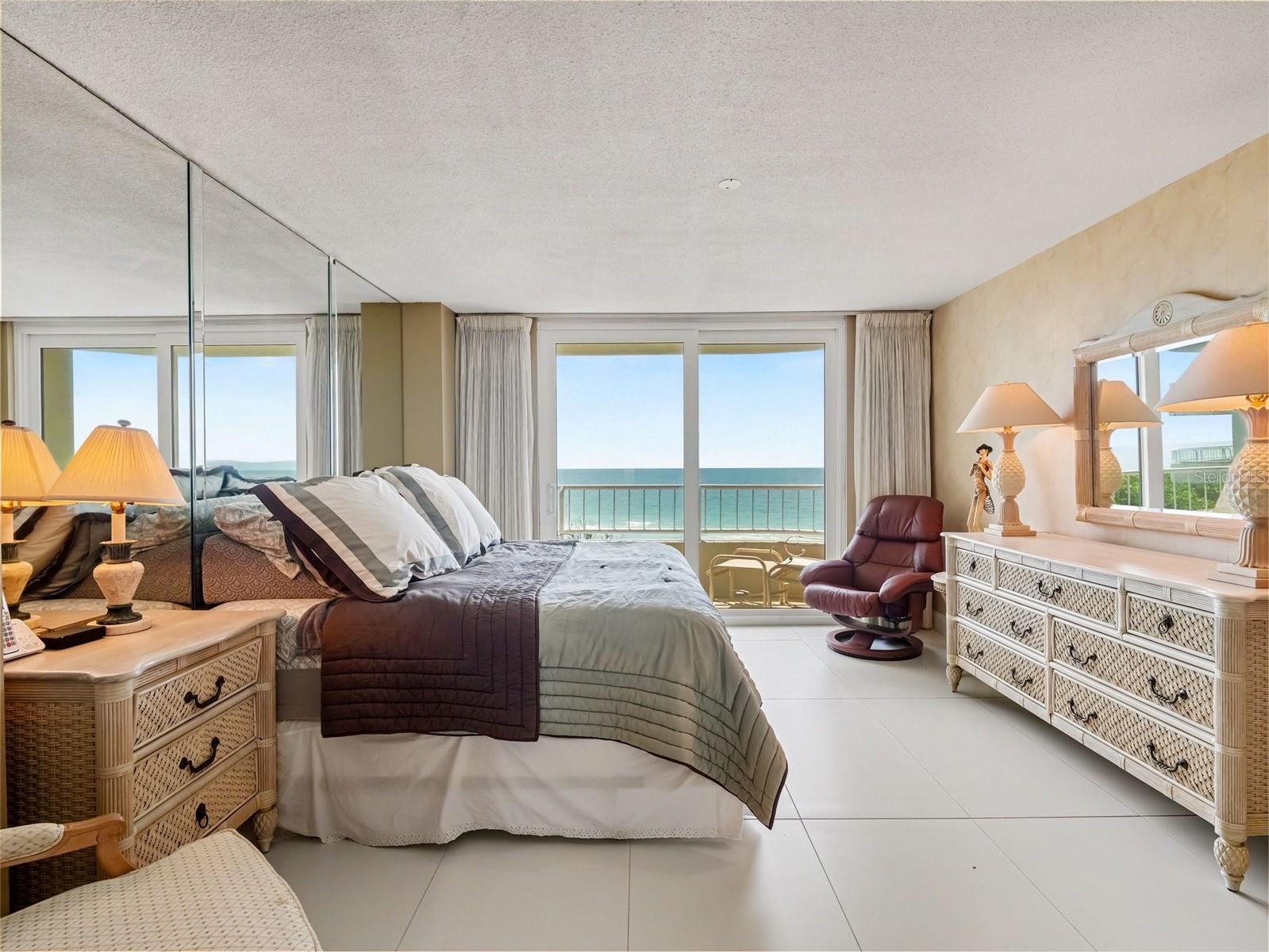 Primary Bedroom overlooks the Gulf - 775 LONGBOAT CLUB RD #401, LONGBOAT KEY