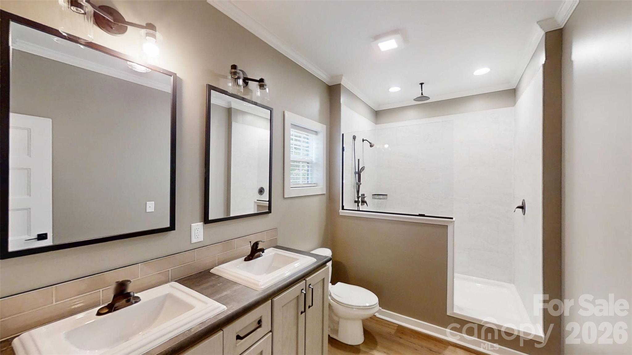 Master Bath with tiled shower - 101 Riverhills Lane, Morganton