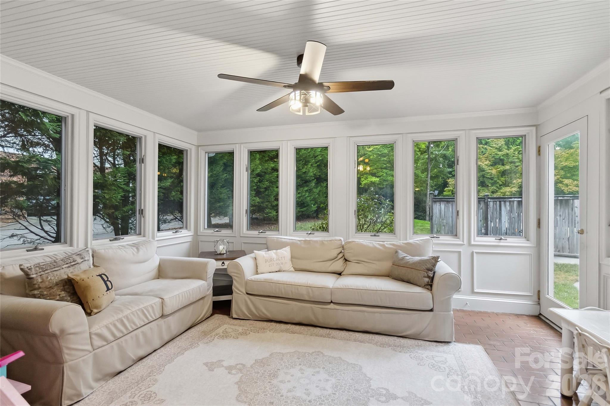 Sunroom just off the family room - 9414 Tillot Drive, Matthews