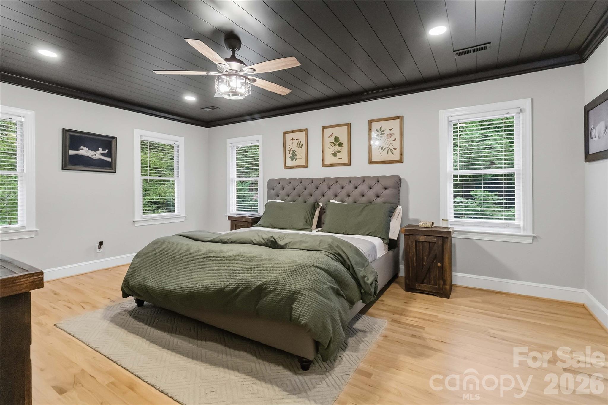 Primary BR- All new hardwood floors - 9414 Tillot Drive, Matthews