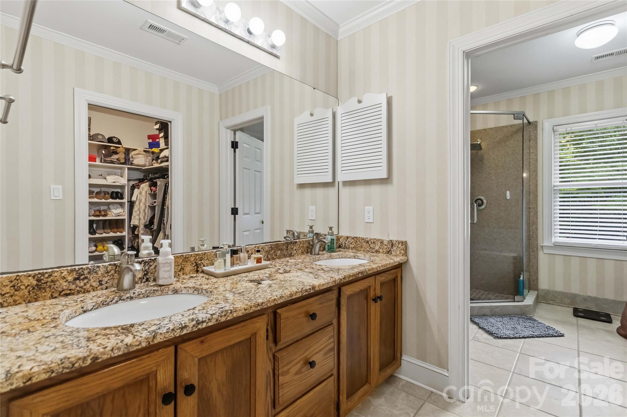 Primary bath - 9414 Tillot Drive, Matthews